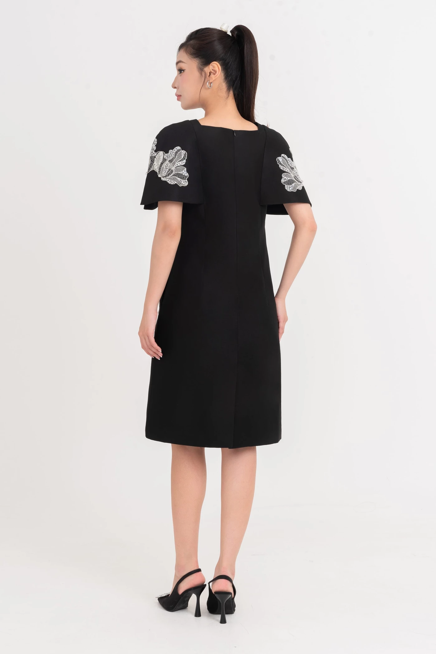 Embroided Blossom - Đầm dạ hội Organza