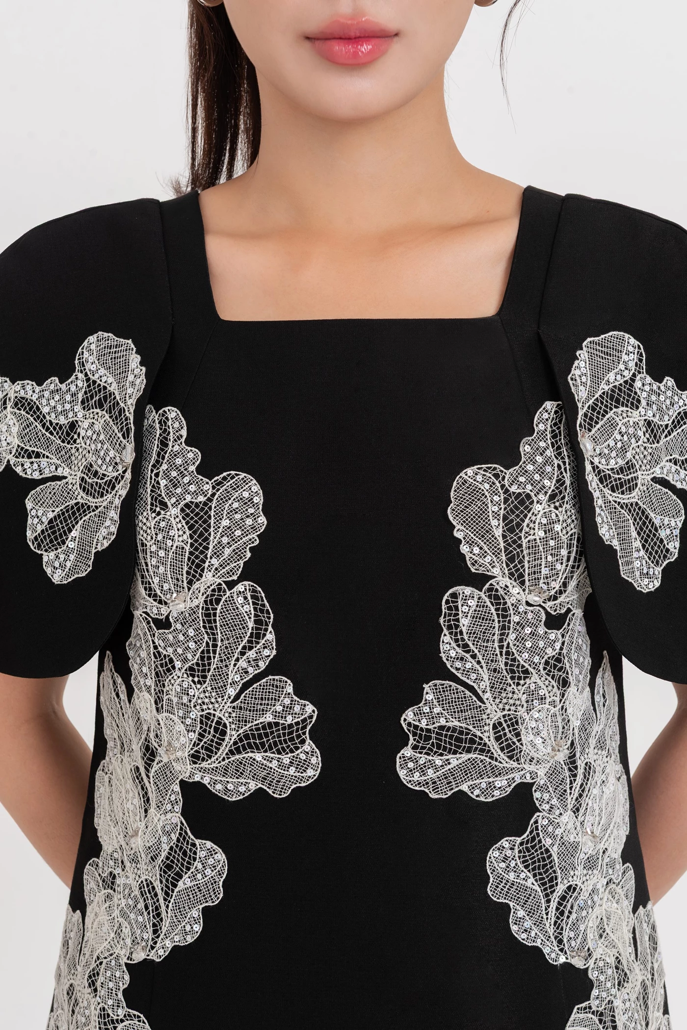 Embroided Blossom - Đầm dạ hội Organza