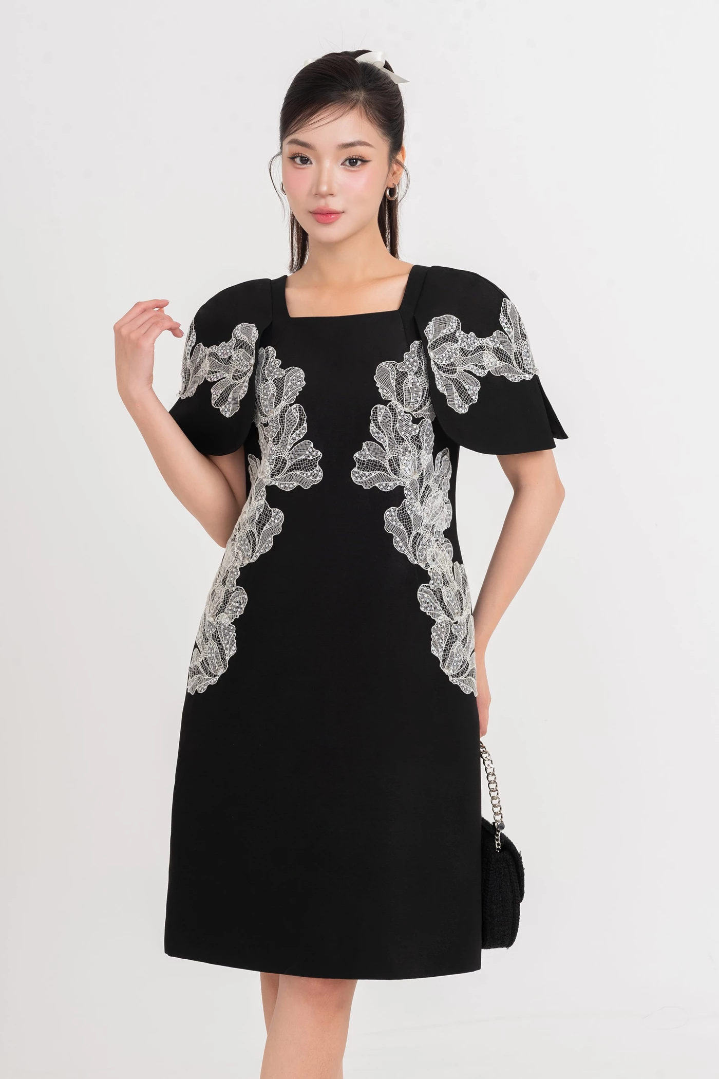Embroided Blossom - Đầm dạ hội Organza