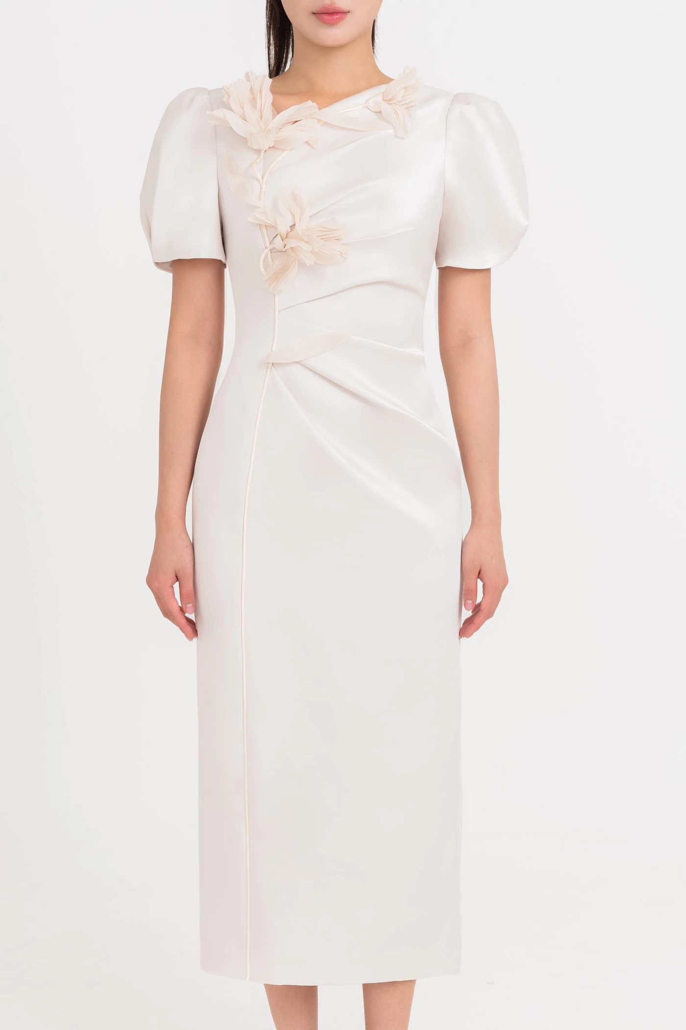 Ivory Bloom Dress - Đầm dạ hội Organza