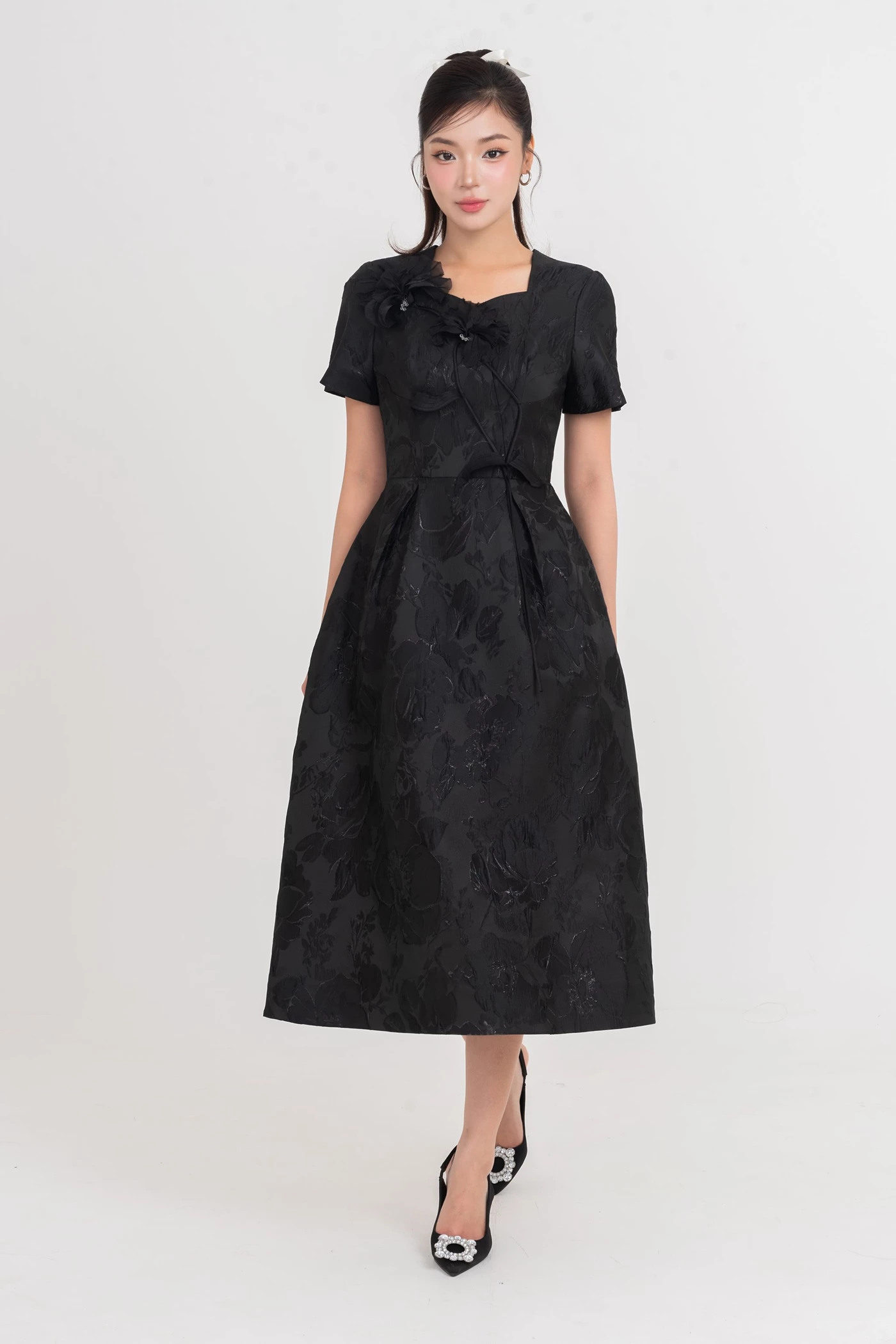Noir Floras - Đầm dạ hội Organza