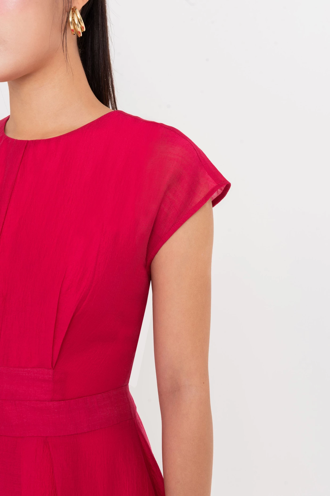 Tencel Alina Dress - Đầm lụa tay hến