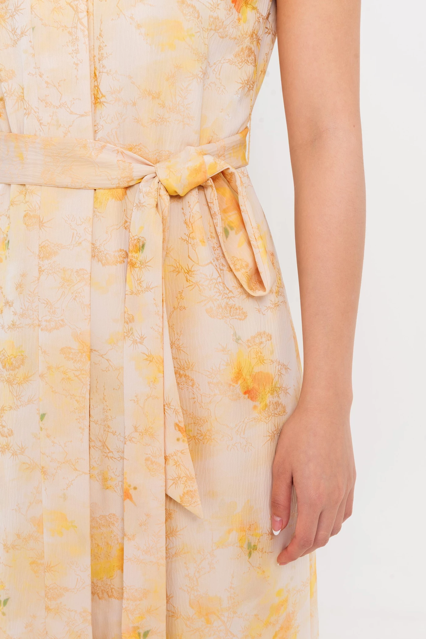 Flora Wrap Dress - Đầm lụa họa tiết