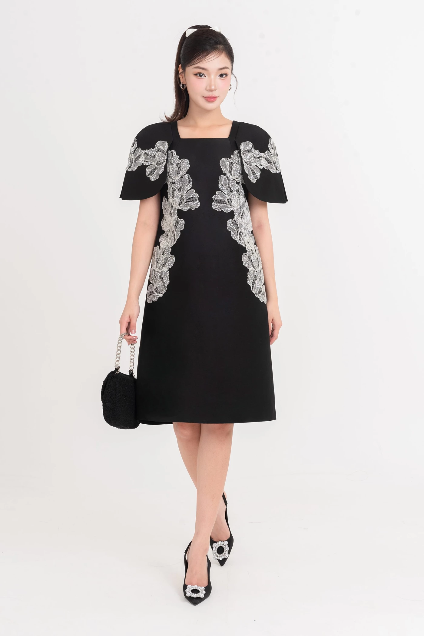 Embroided Blossom - Đầm dạ hội Organza