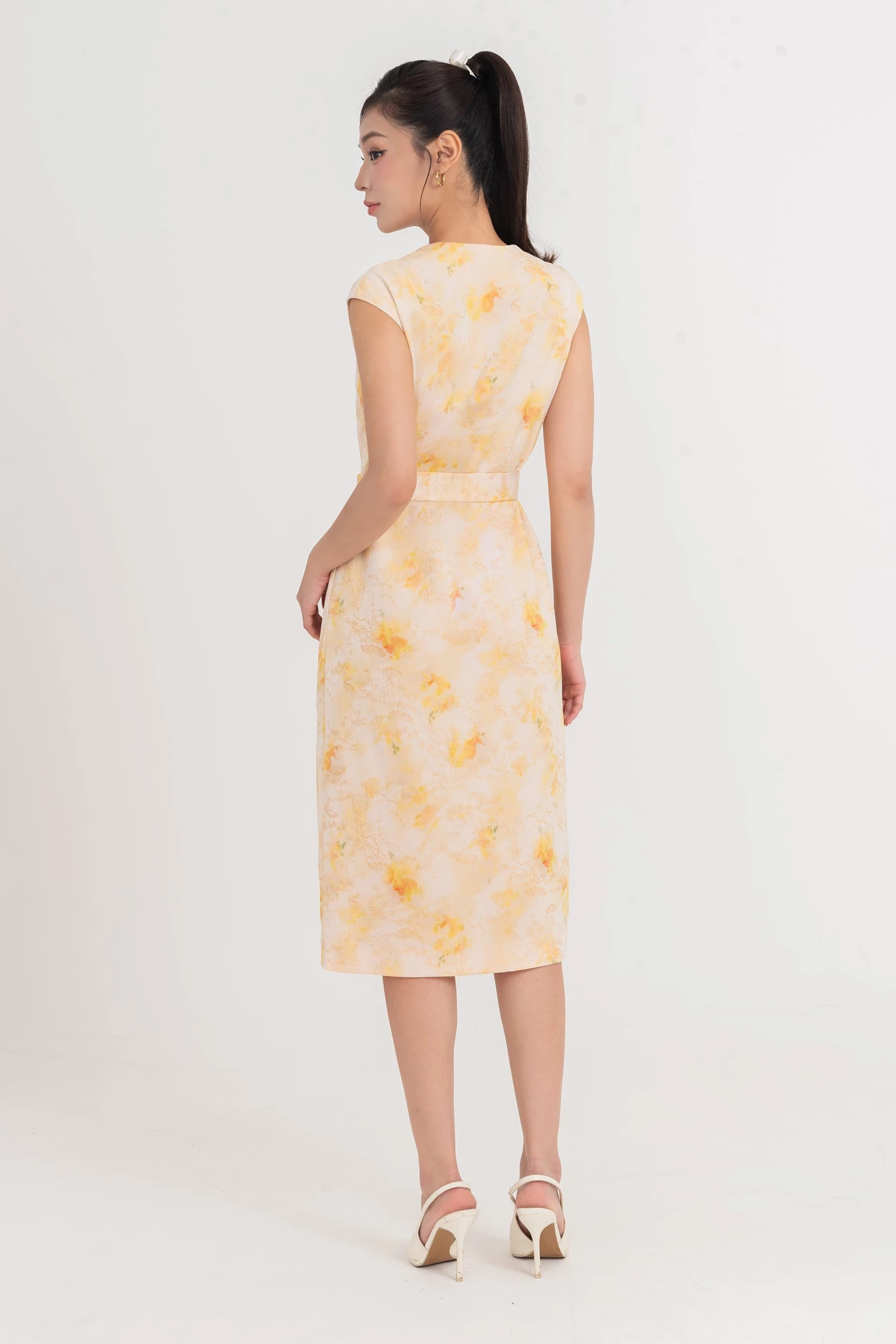 Flora Wrap Dress - Đầm lụa họa tiết