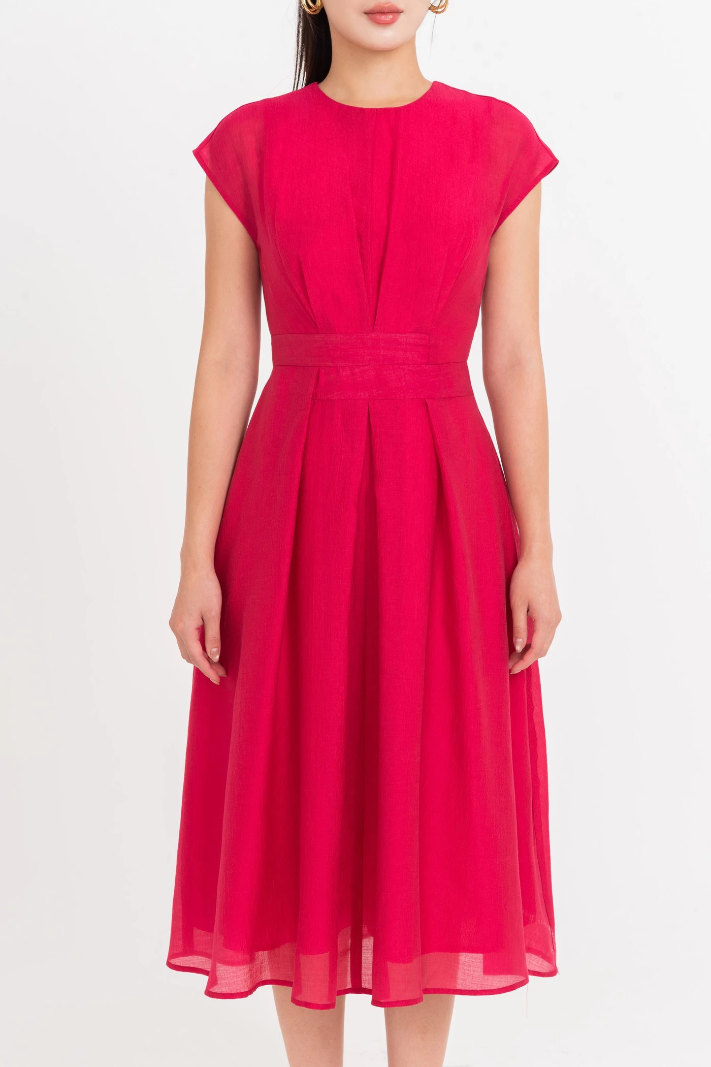 Tencel Alina Dress - Đầm lụa tay hến