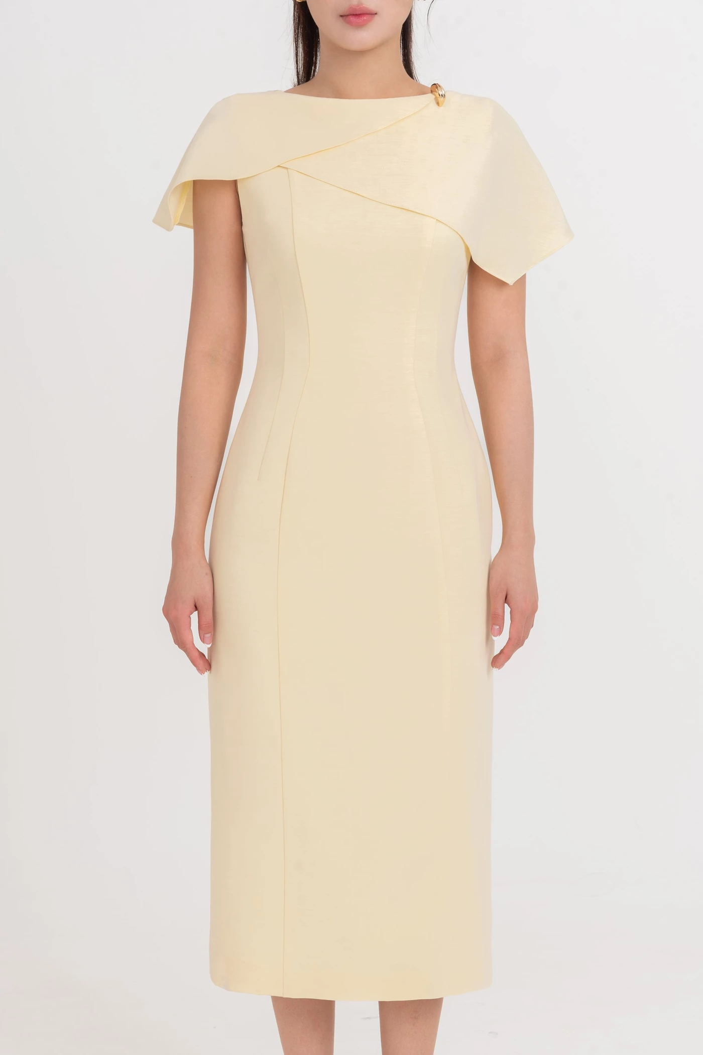 Shoulder Midi Dress - Đầm ôm Tuytsi