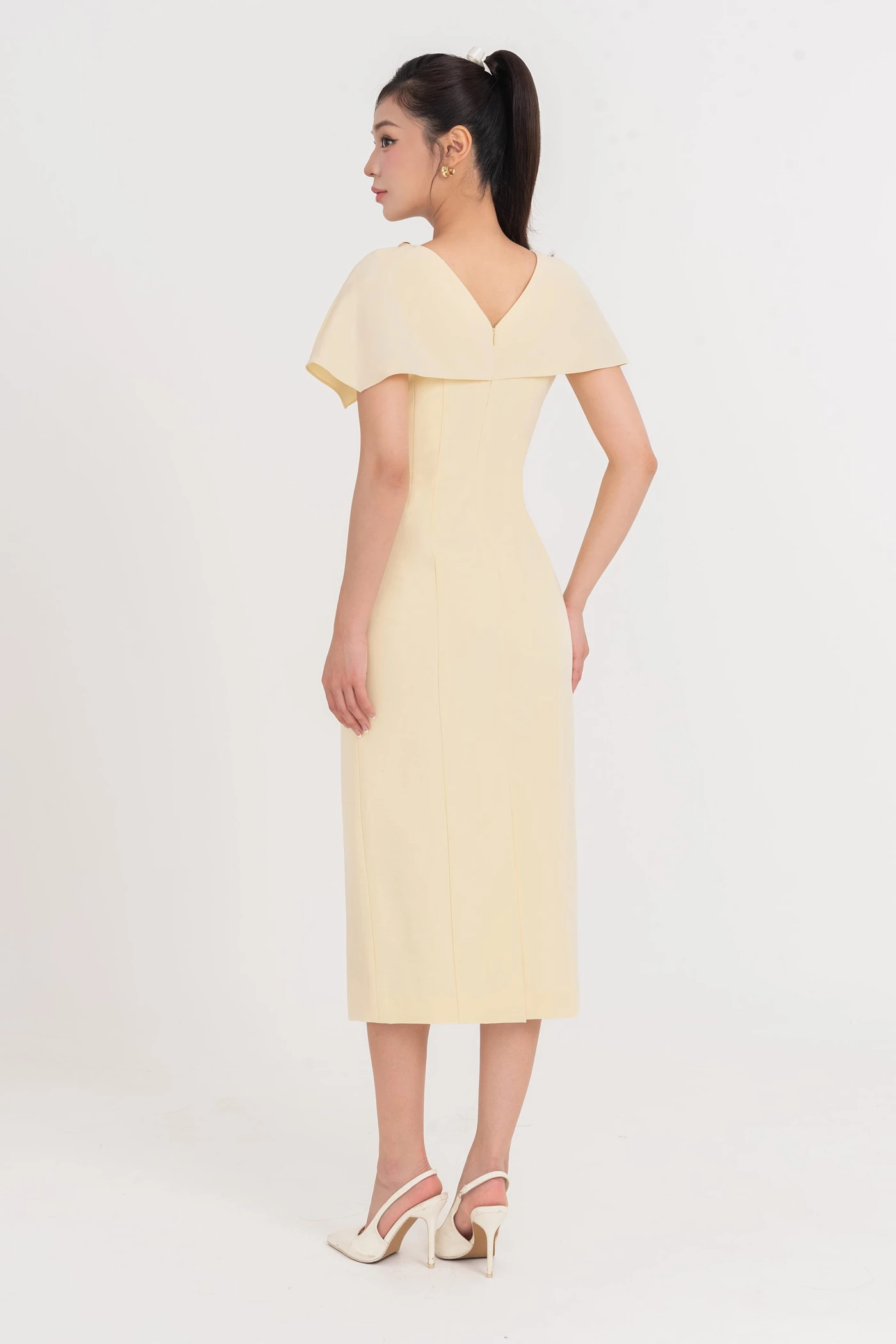 Shoulder Midi Dress - Đầm ôm Tuytsi