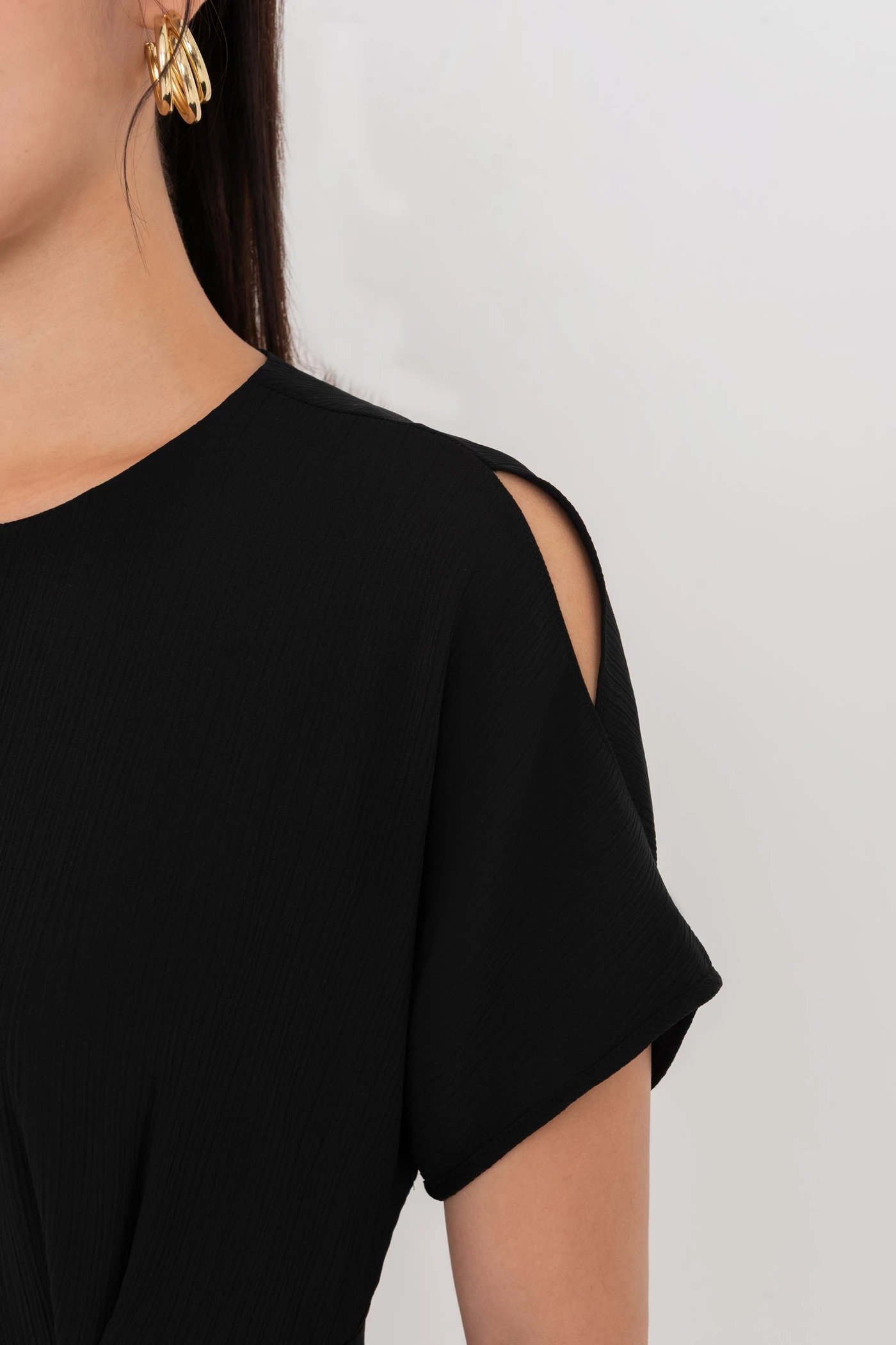 Black Elegance Dress – Đầm lụa xòe