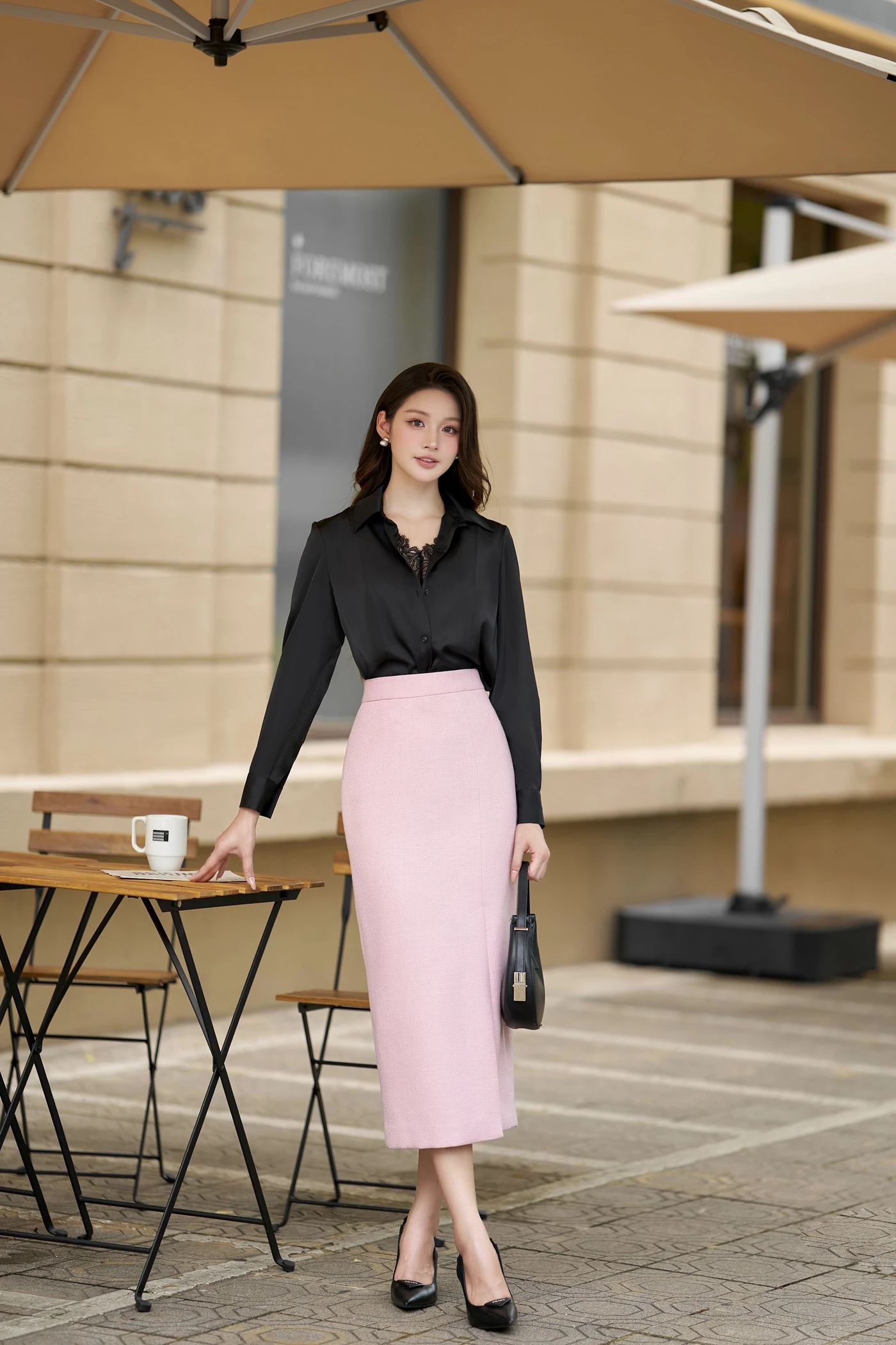 Áo sơ mi Lace Collar