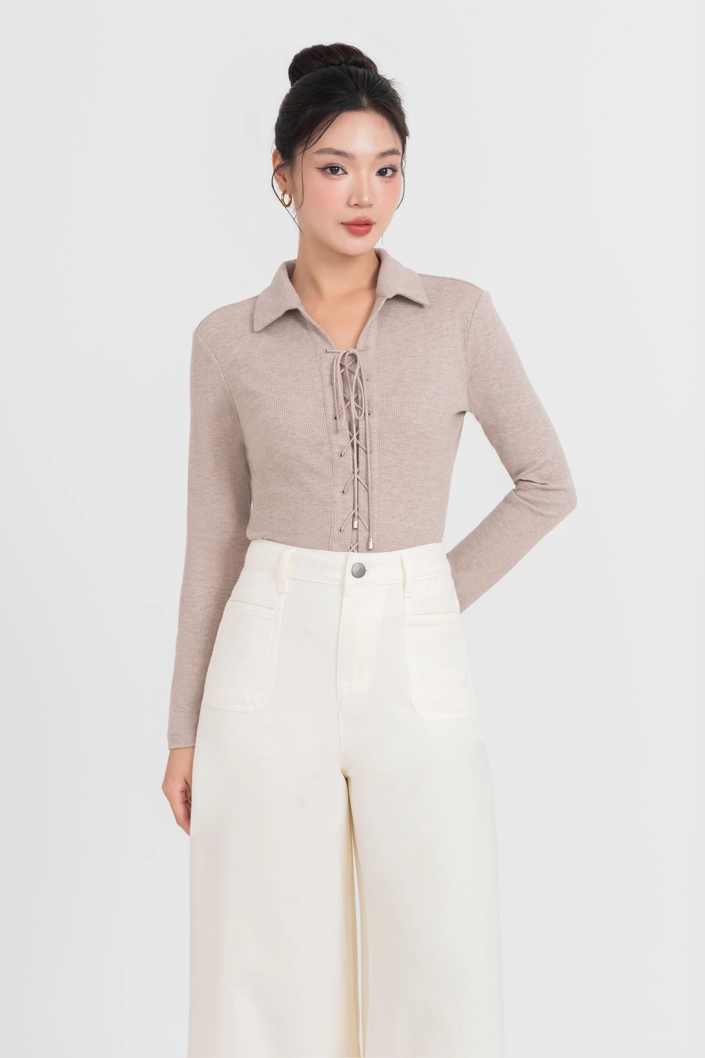 Cream Jeans - Quần Jeans ống loe