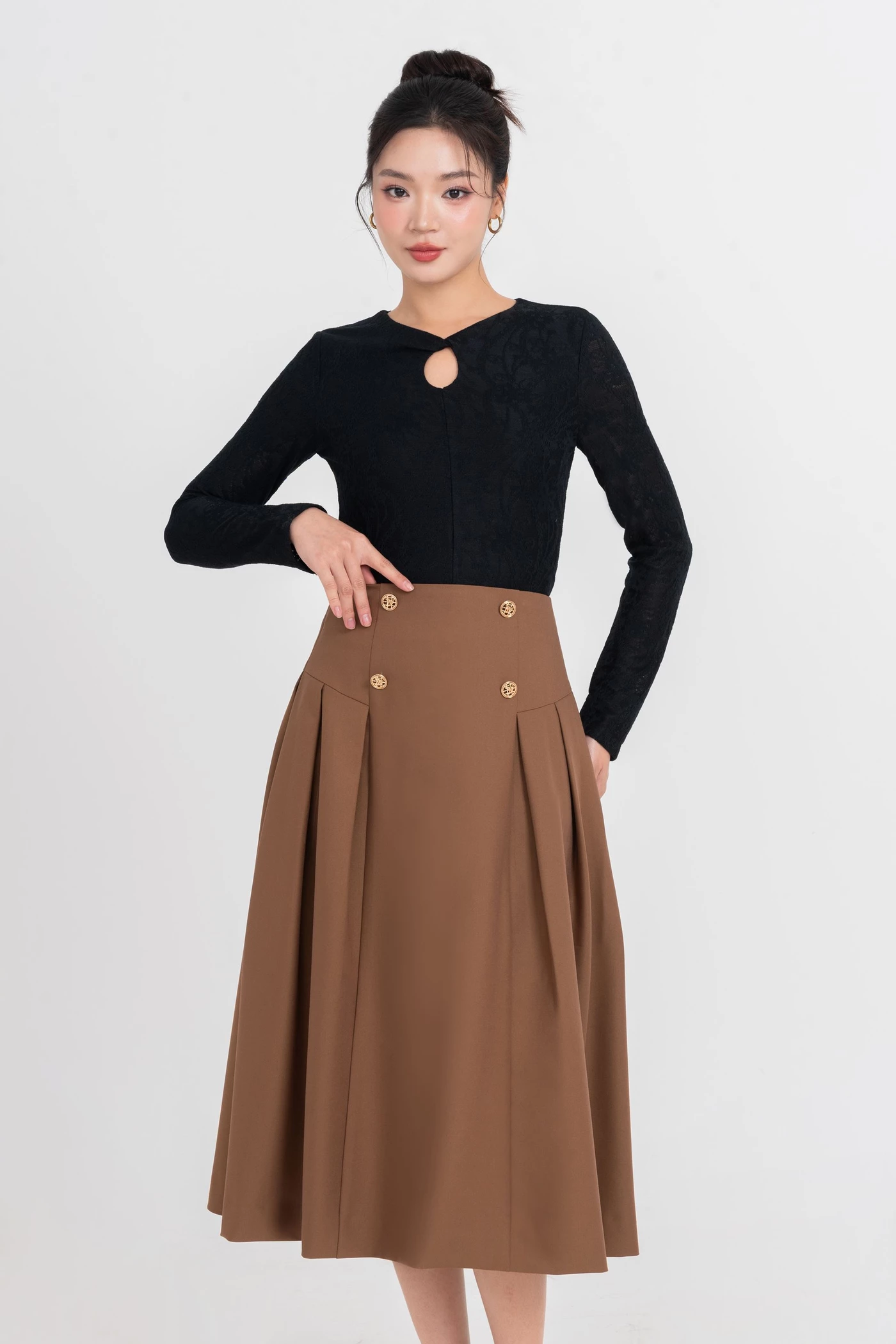 Chân váy xòe Retro Chic