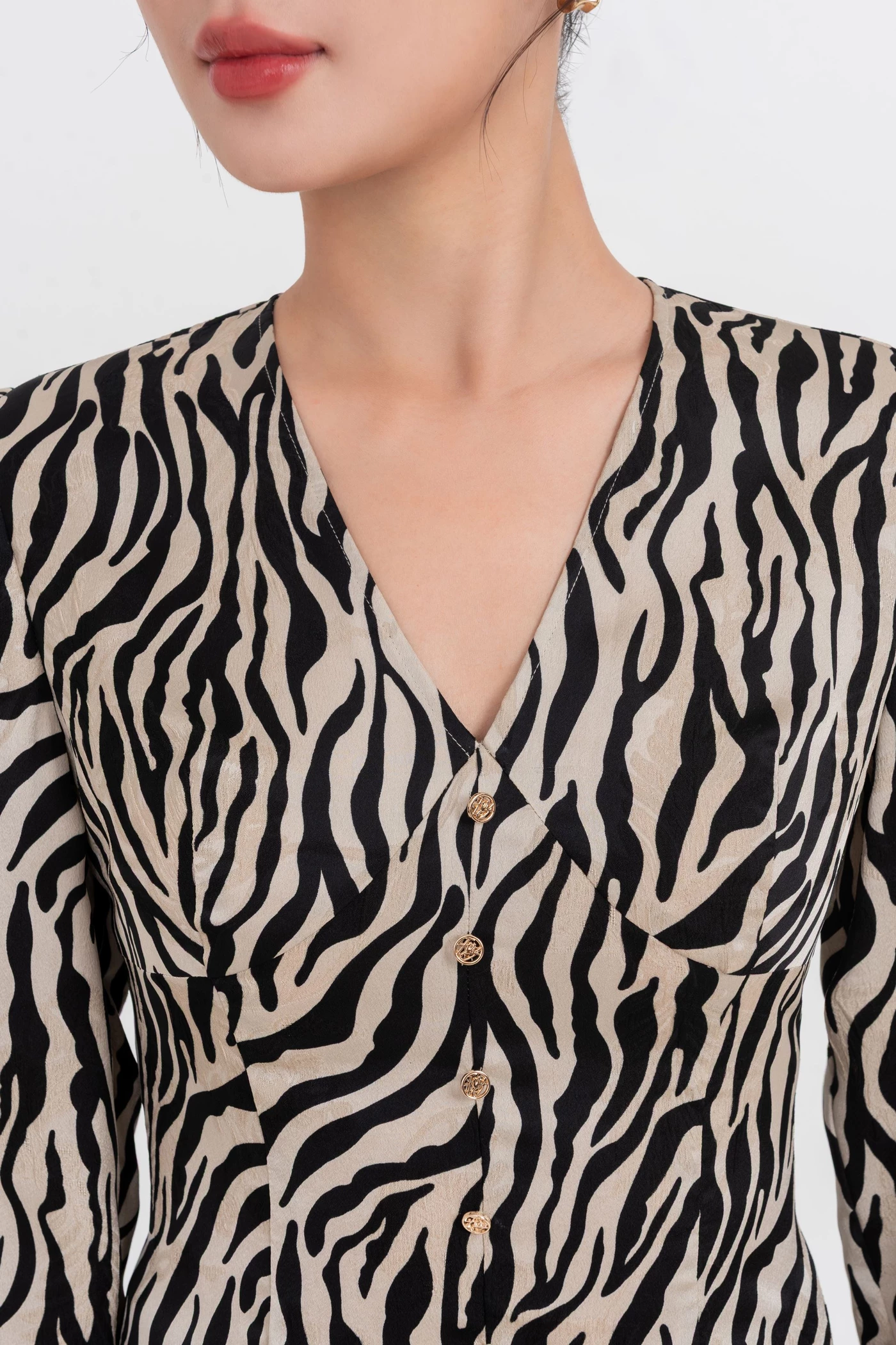 Áo sơ mi Zebra V-Neck