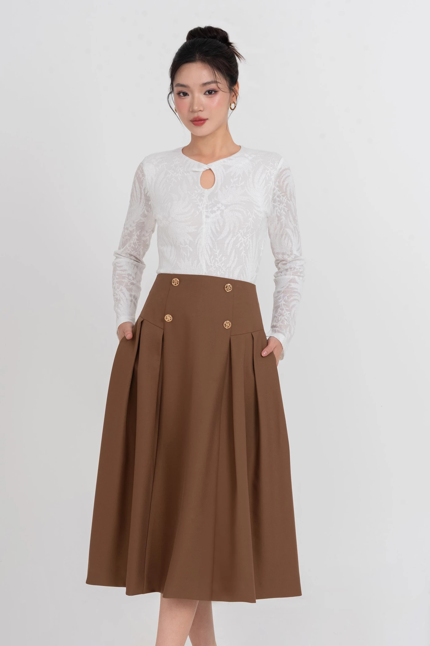 Chân váy xòe Retro Chic