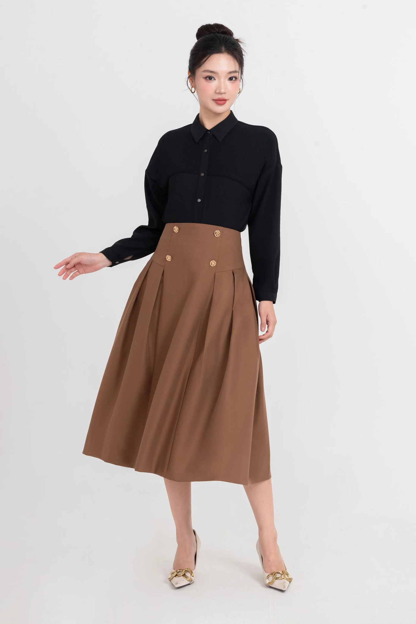 Chân váy xòe Retro Chic