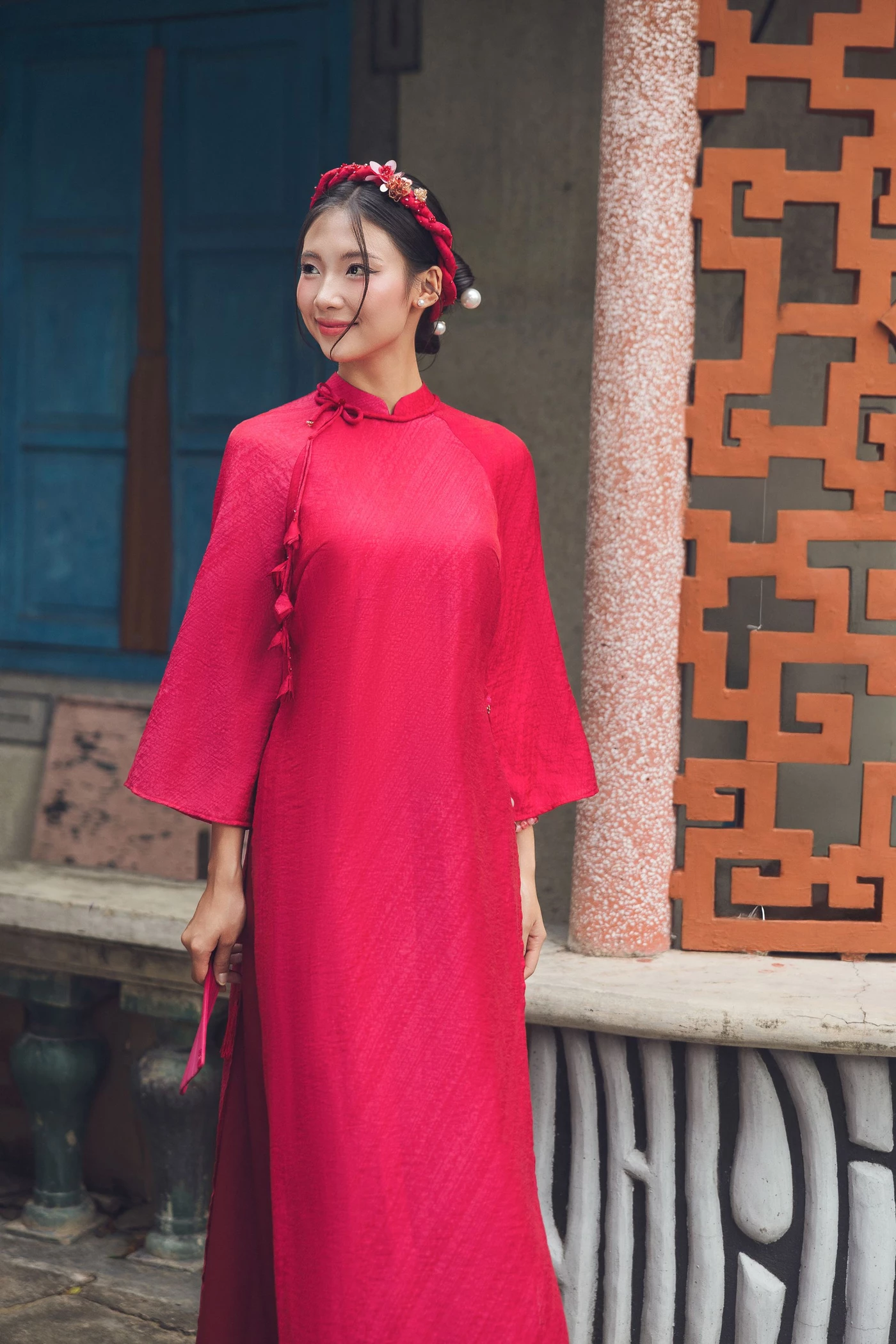 Áo dài Hồng Minh