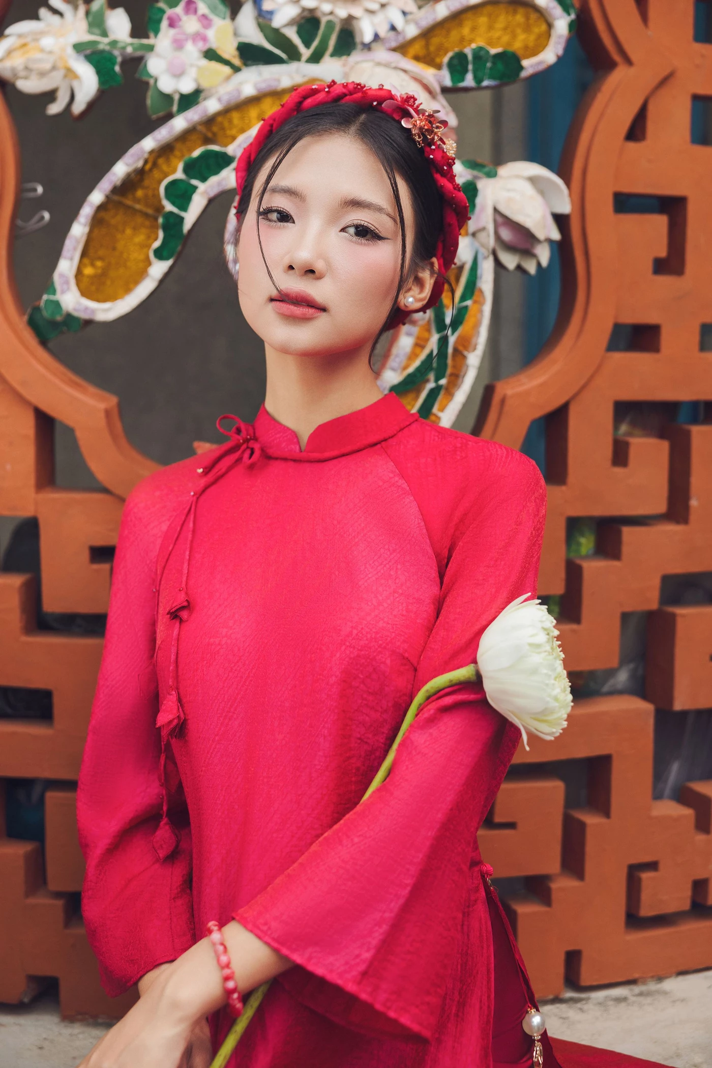Áo dài Hồng Minh
