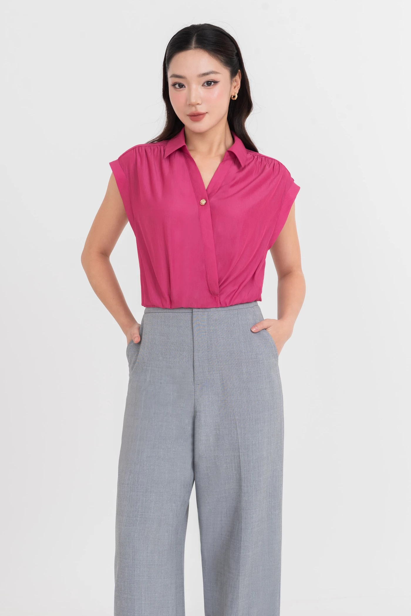 Fuchsia Bloom Shirt