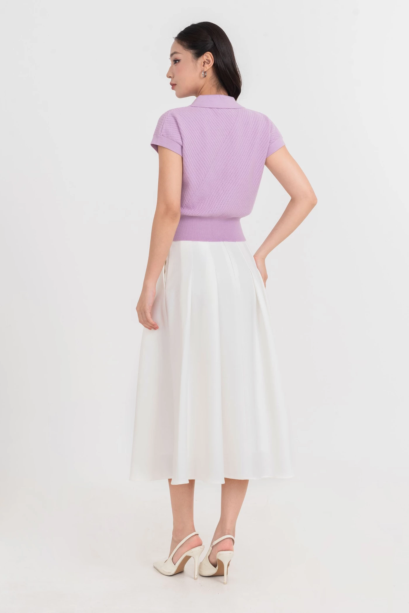 Chân váy midi xòe Elegance