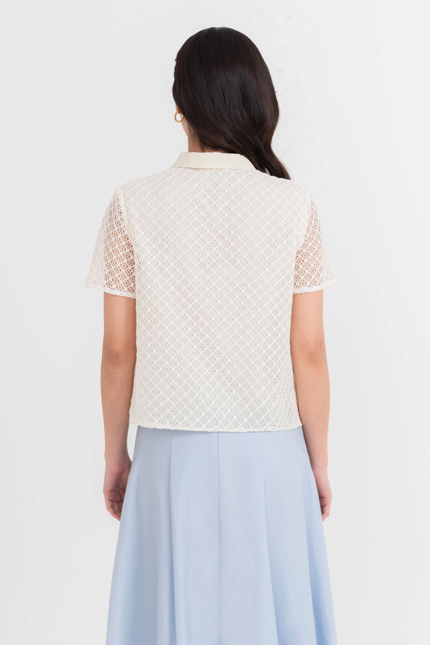 Áo cánh Polo phối ren