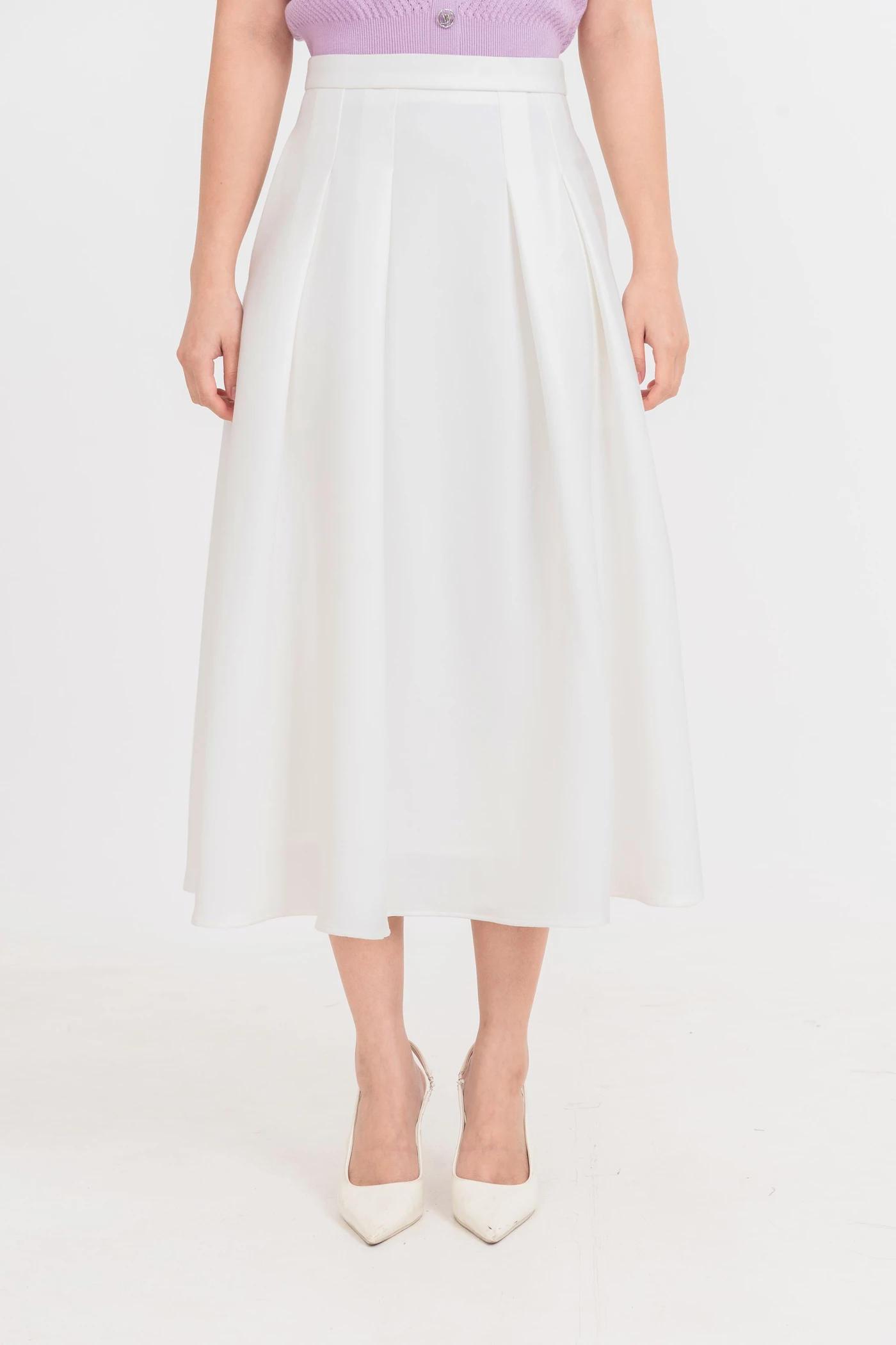 Chân váy midi xòe Elegance
