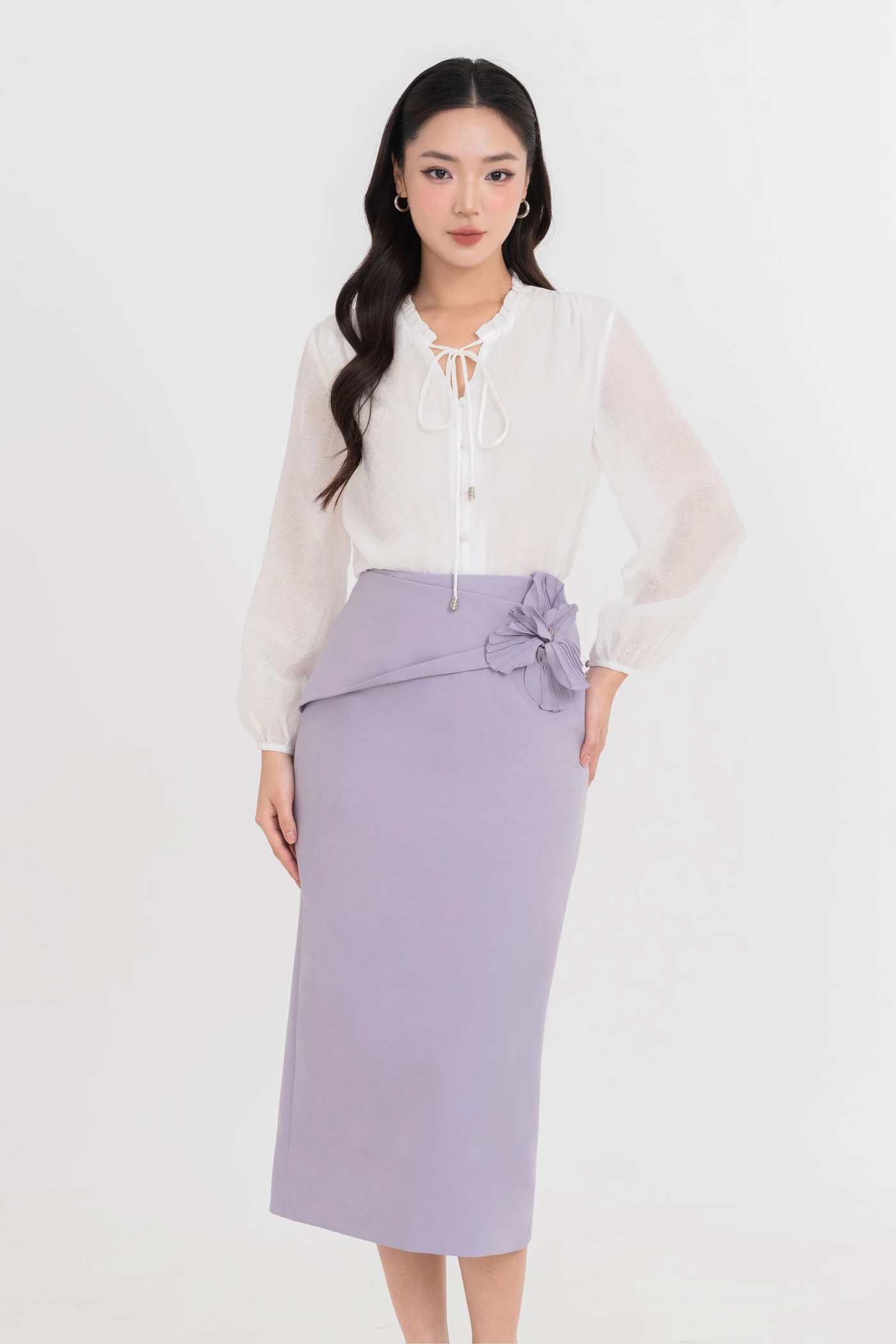 Chân váy bút chì Elegant Bloom