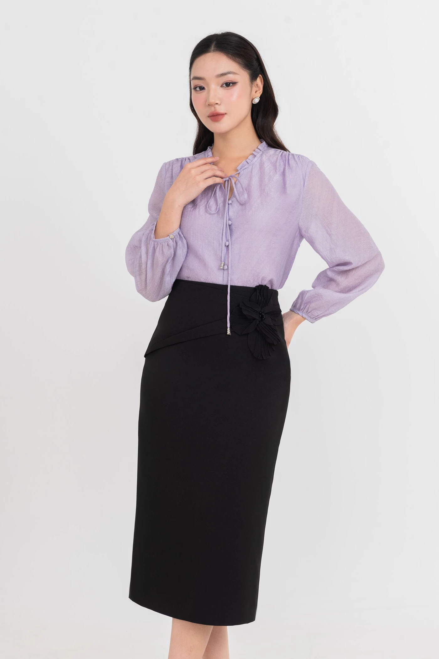 Chân váy bút chì Elegant Bloom