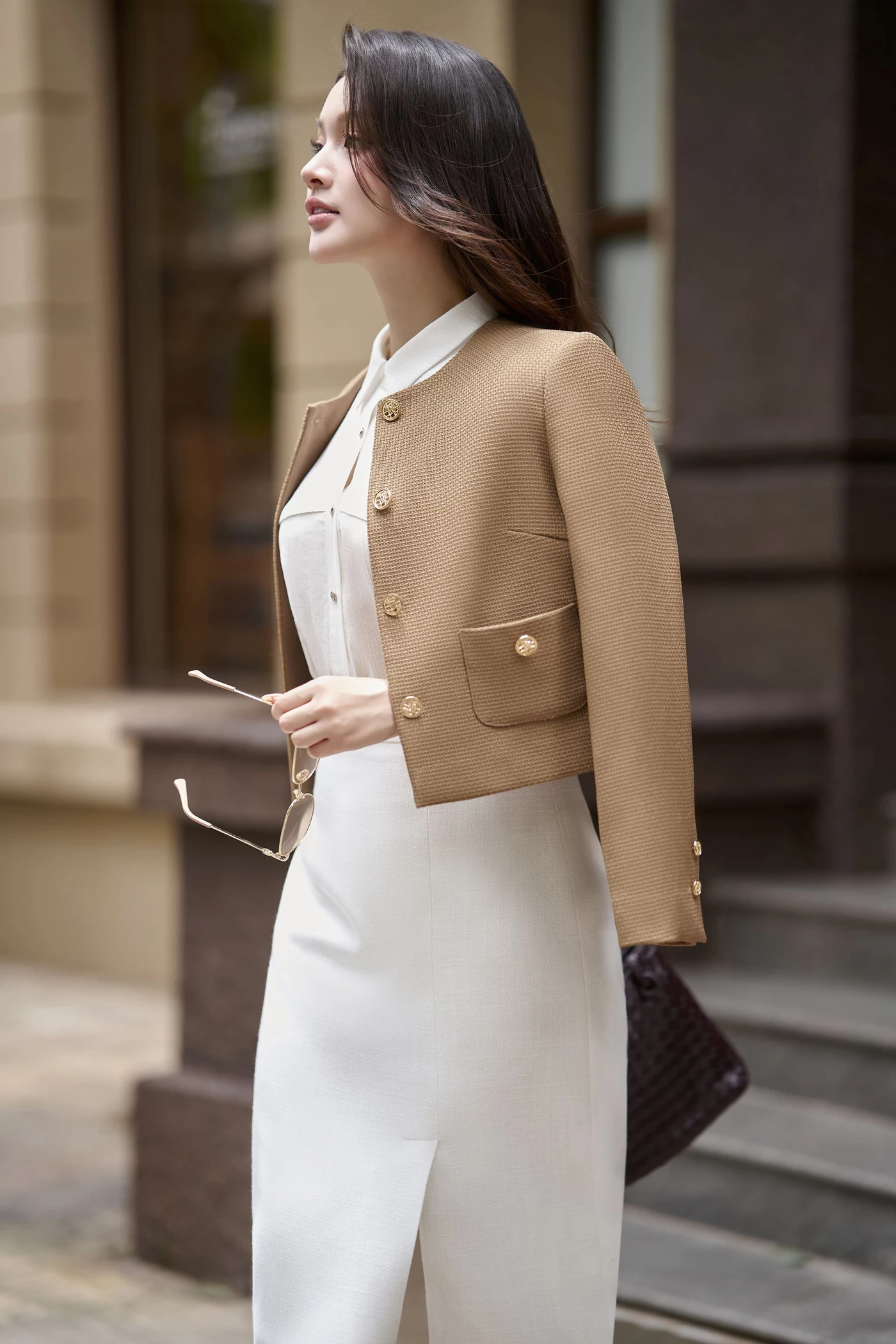 Áo vest Tweed Grace Charm