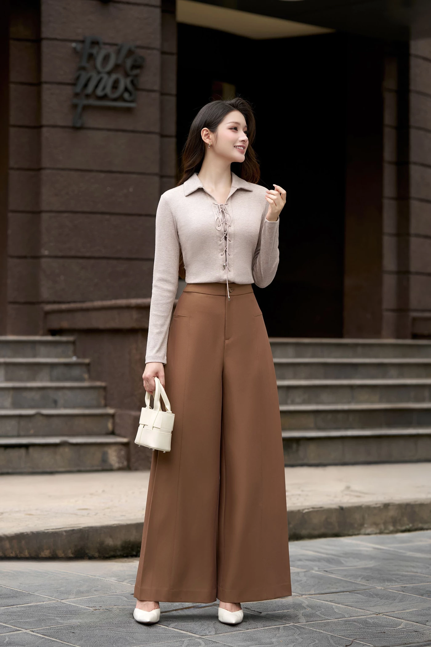 Áo thun len Dây Rút Corset