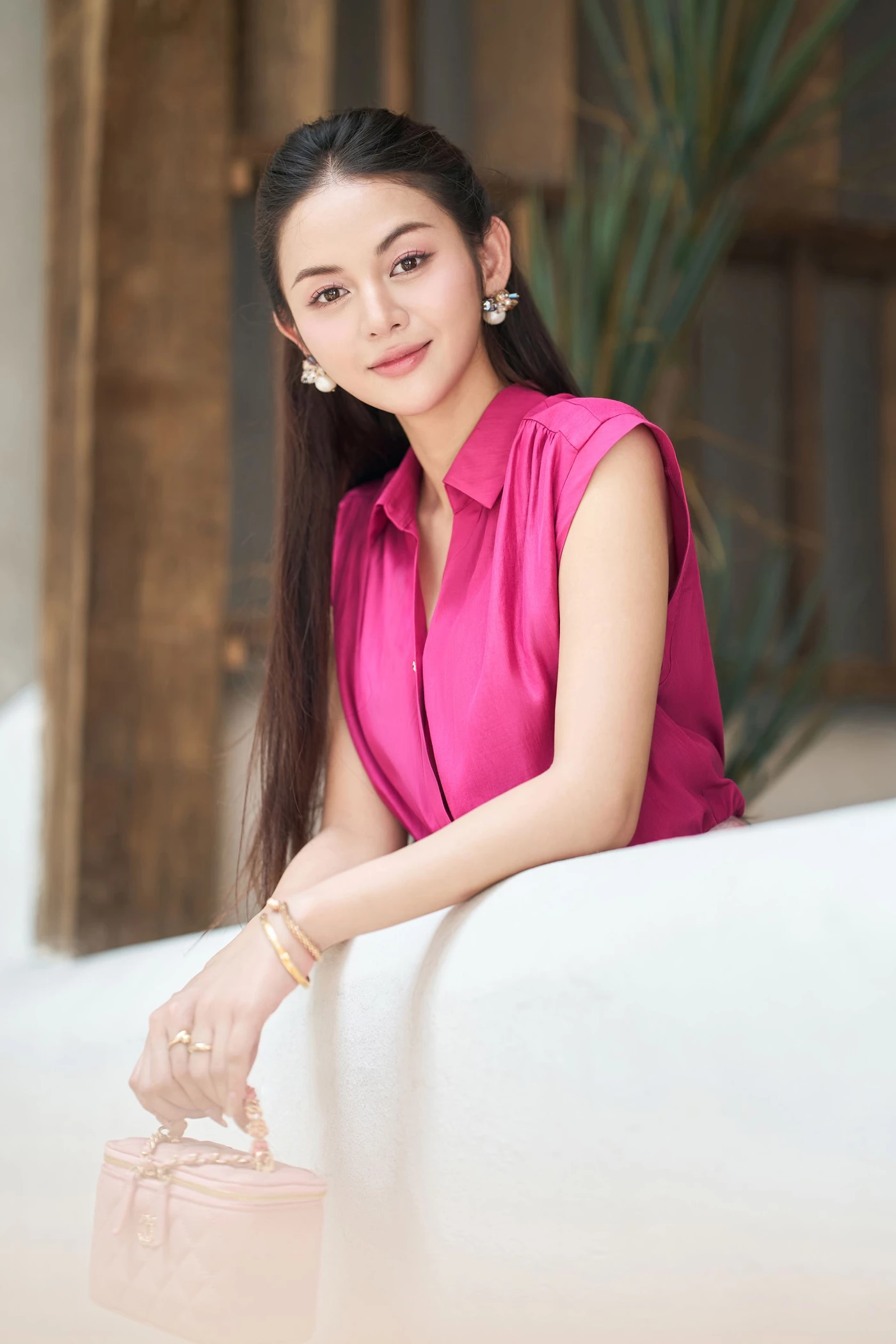 Fuchsia Bloom Shirt
