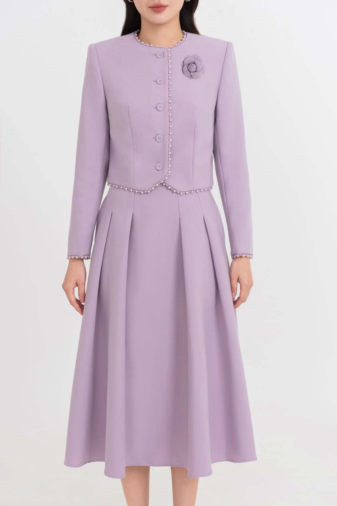 Chân váy midi xòe Elegance