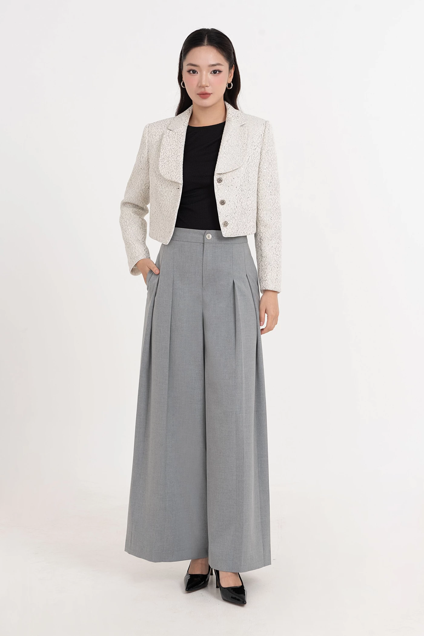 Áo khoác tweed Chic Modern