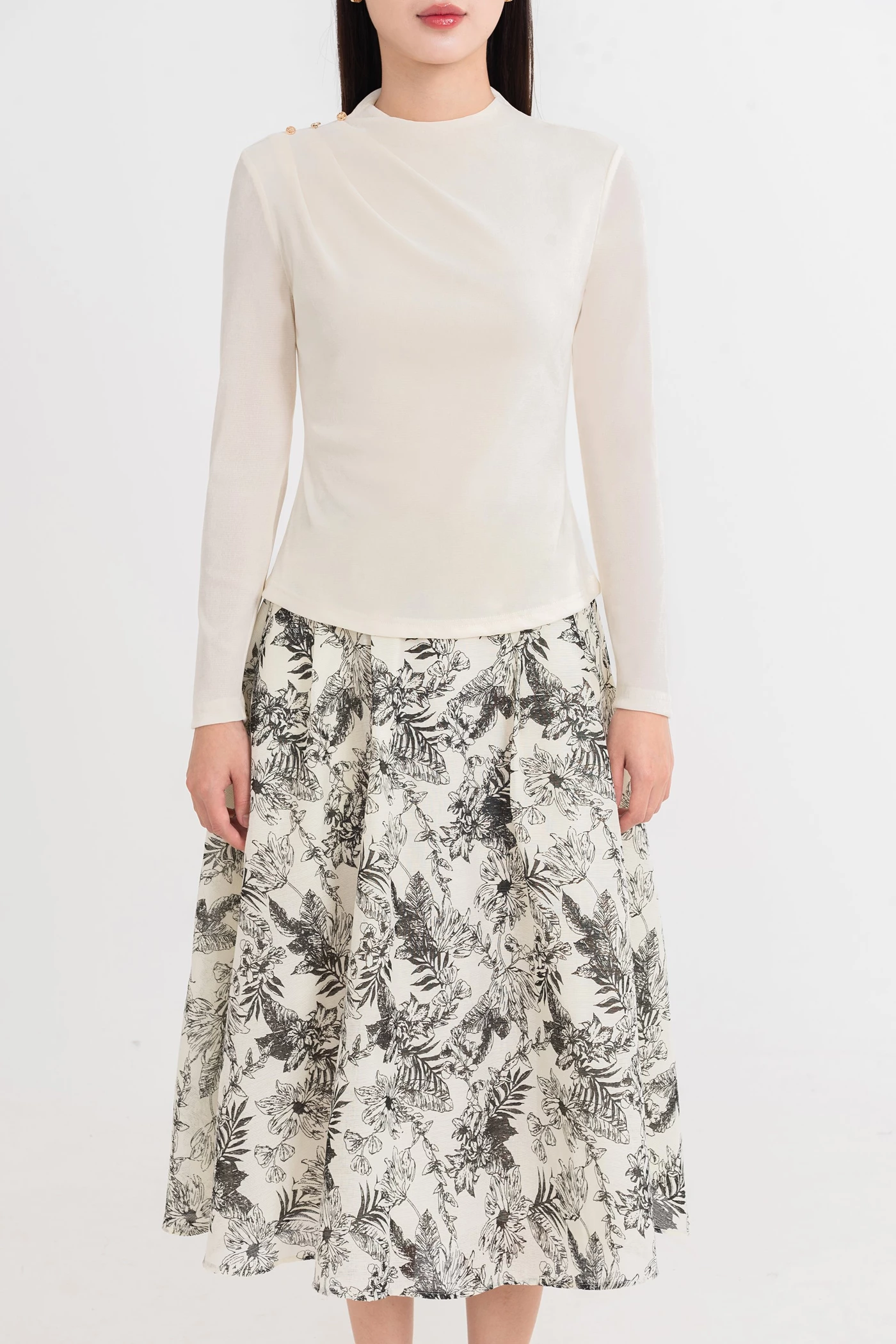 Áo nhung tay dài Charm Top