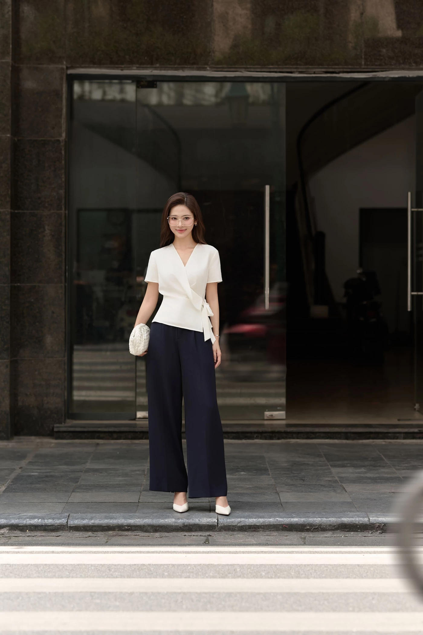 Quần suông lưng cao Tuytsi