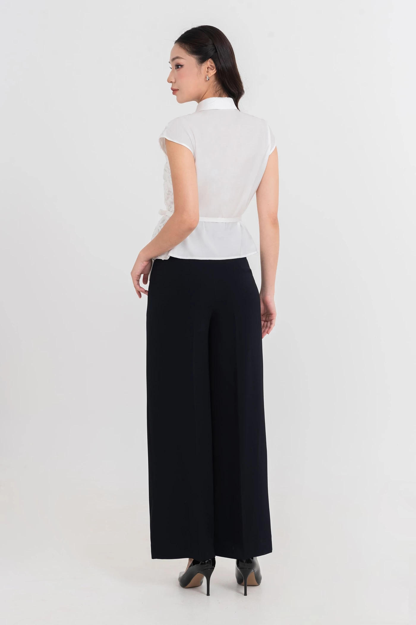 Áo sơ mi lụa Daisy Panel