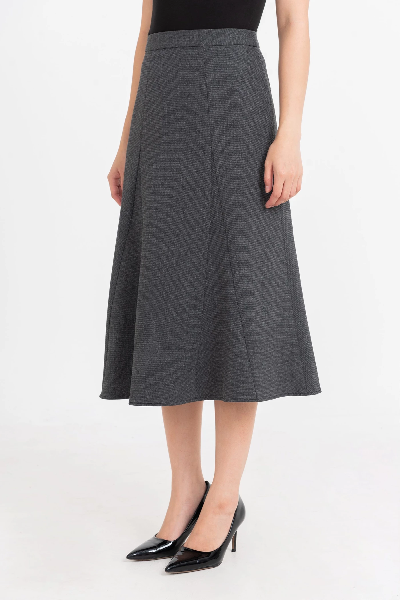 Chân váy midi Timeless Grey