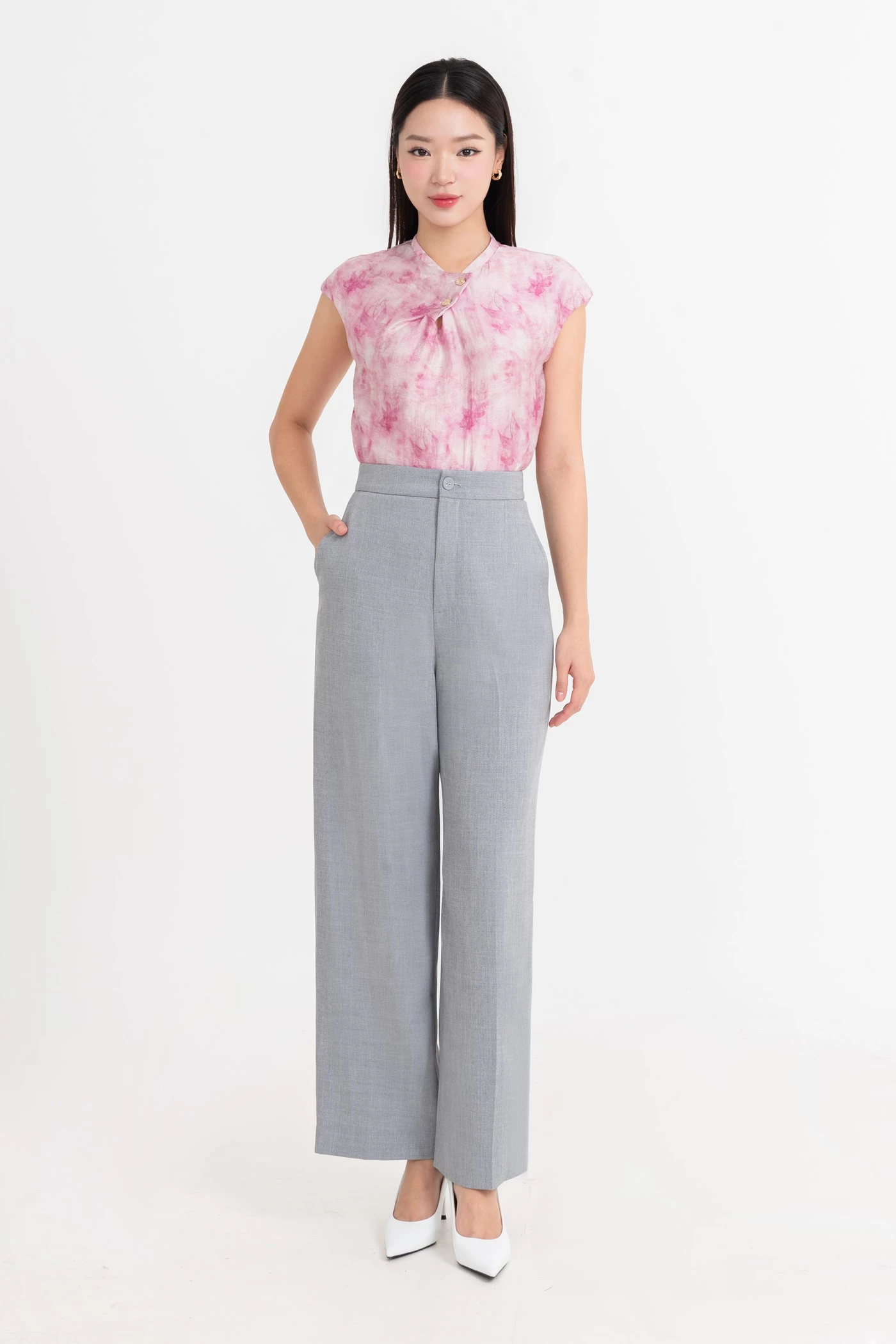 Áo sơ mi lụa Petal Blouse