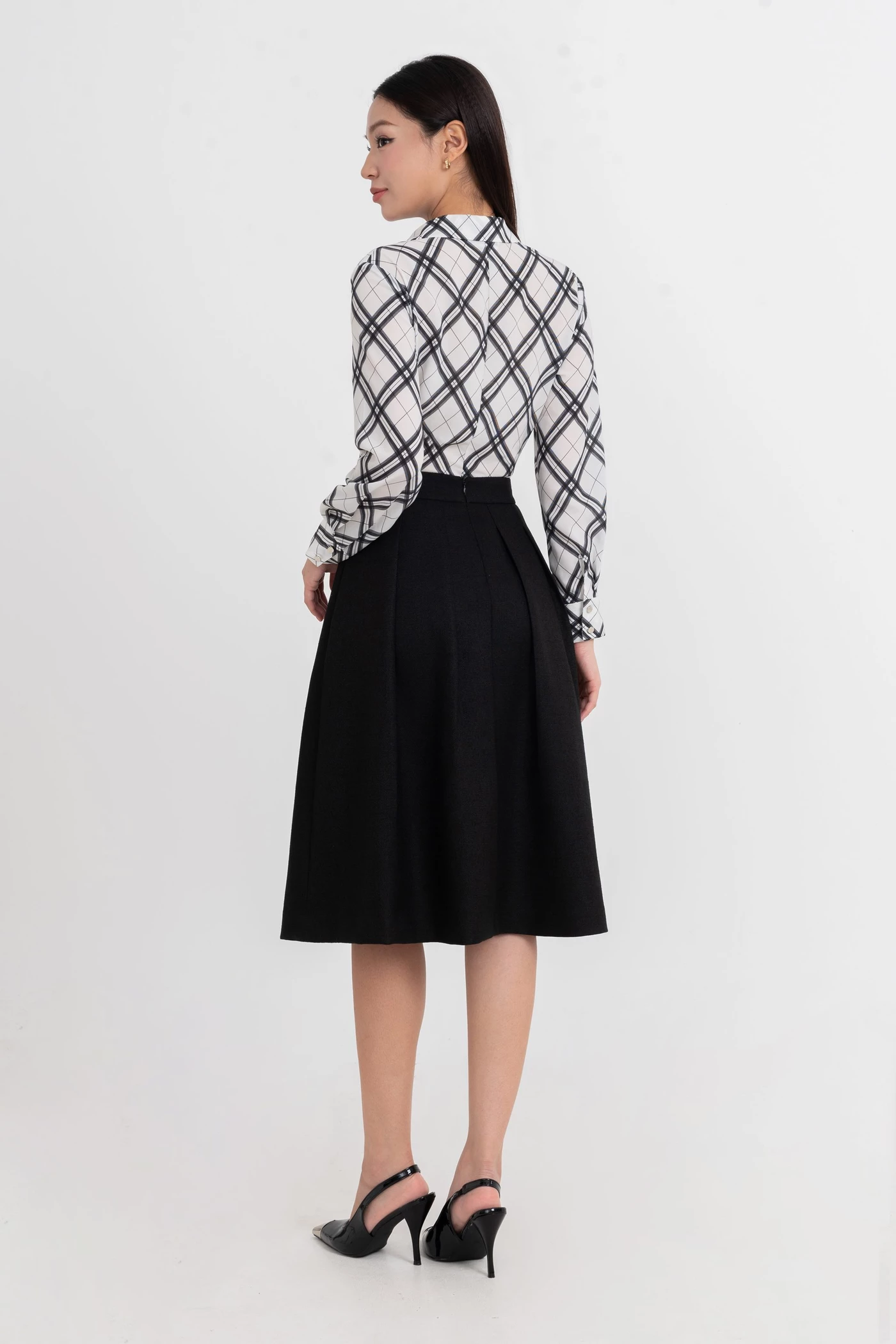 Chân váy Tweed chữ A