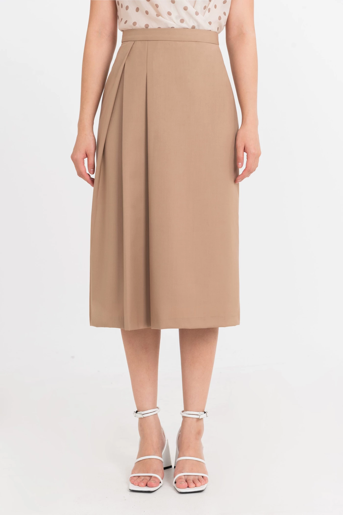 Chân váy Retro Beige
