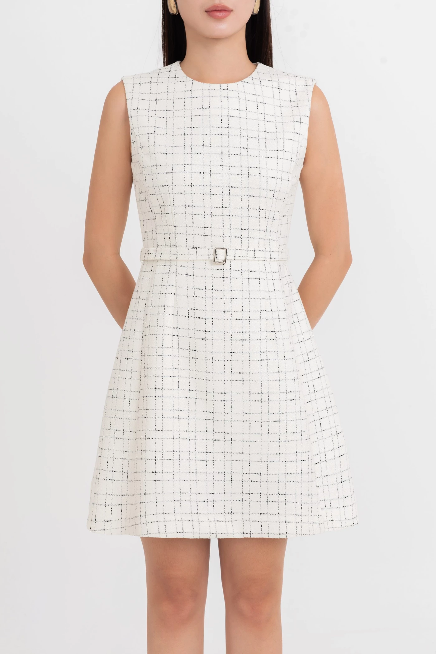 Đầm A Tweed Modern Elegance