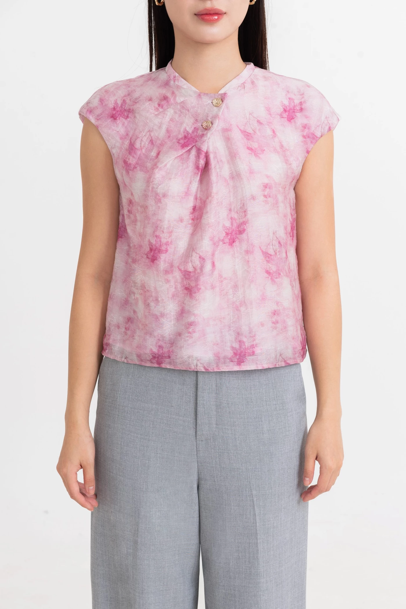 Áo sơ mi lụa Petal Blouse