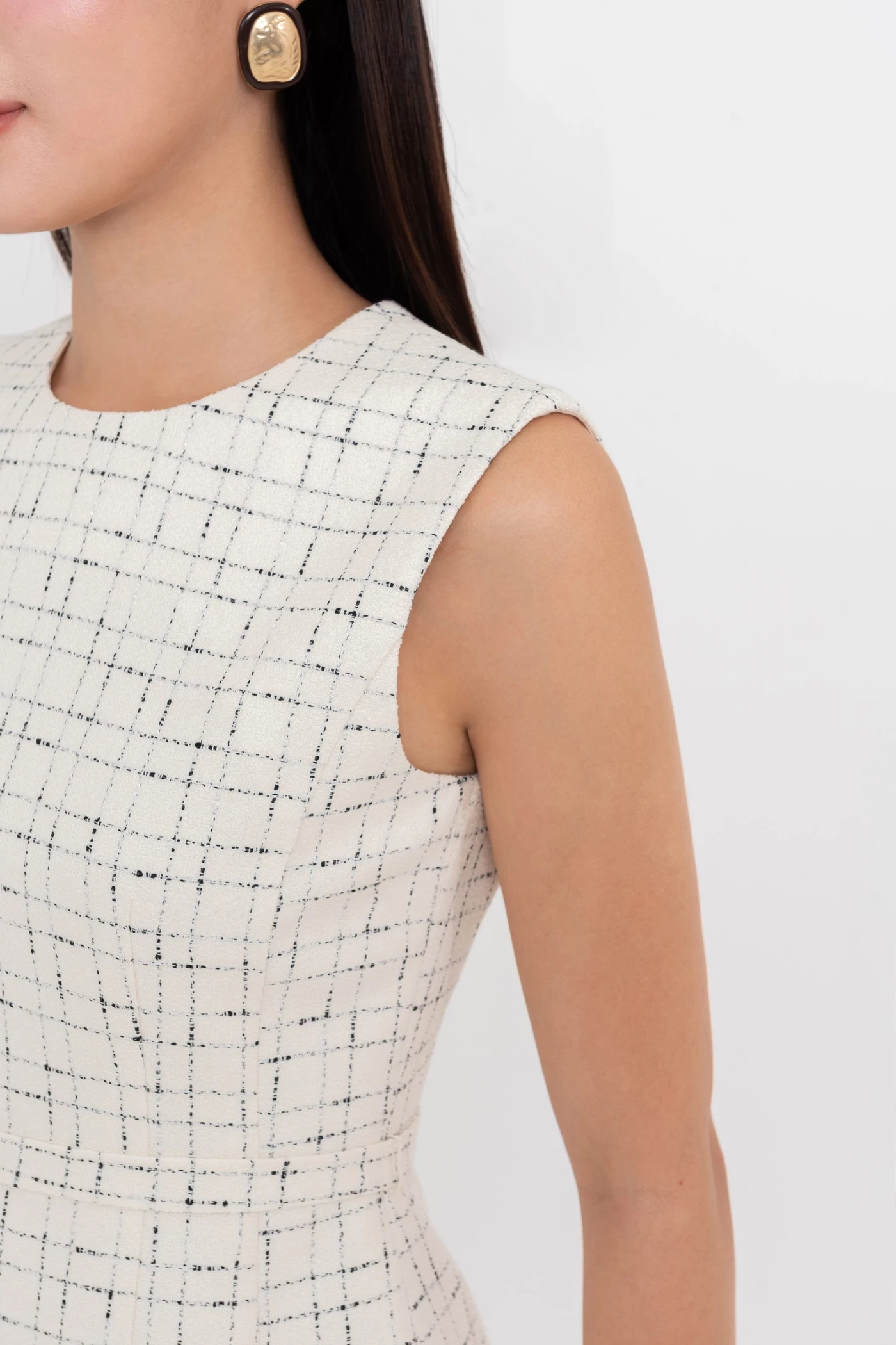 Đầm A Tweed Modern Elegance