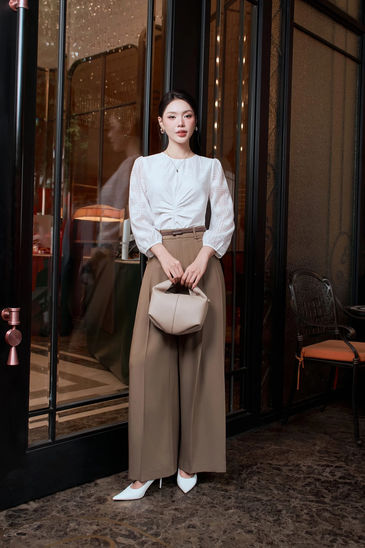 Áo kiểu Grace Pleat