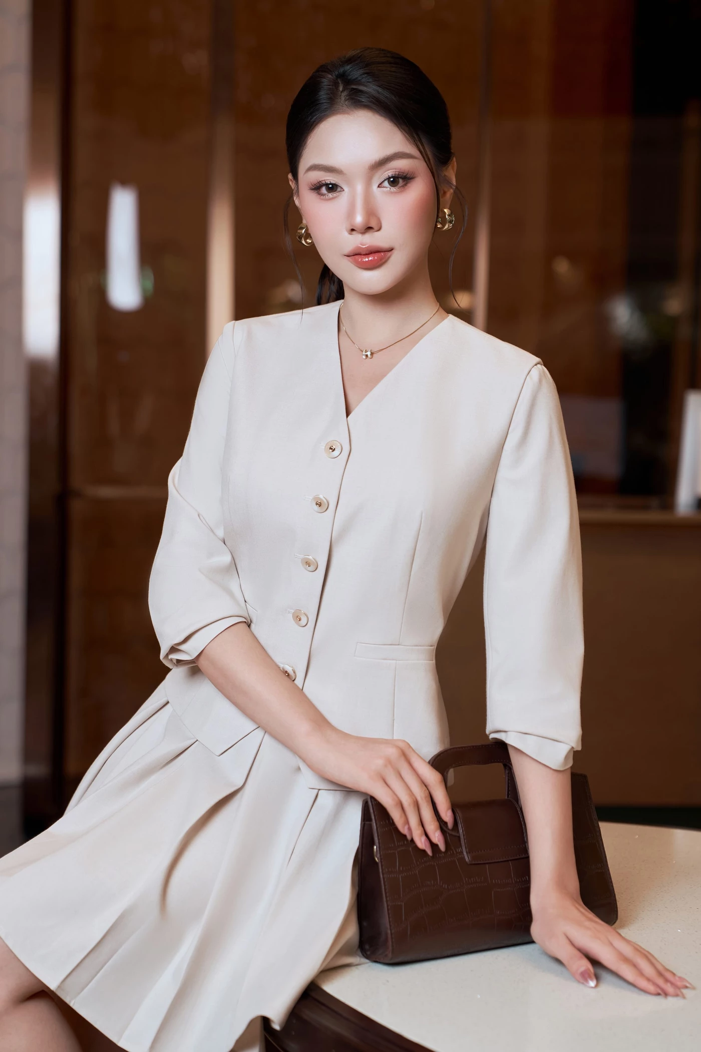 Đầm vest xếp ly Harmony