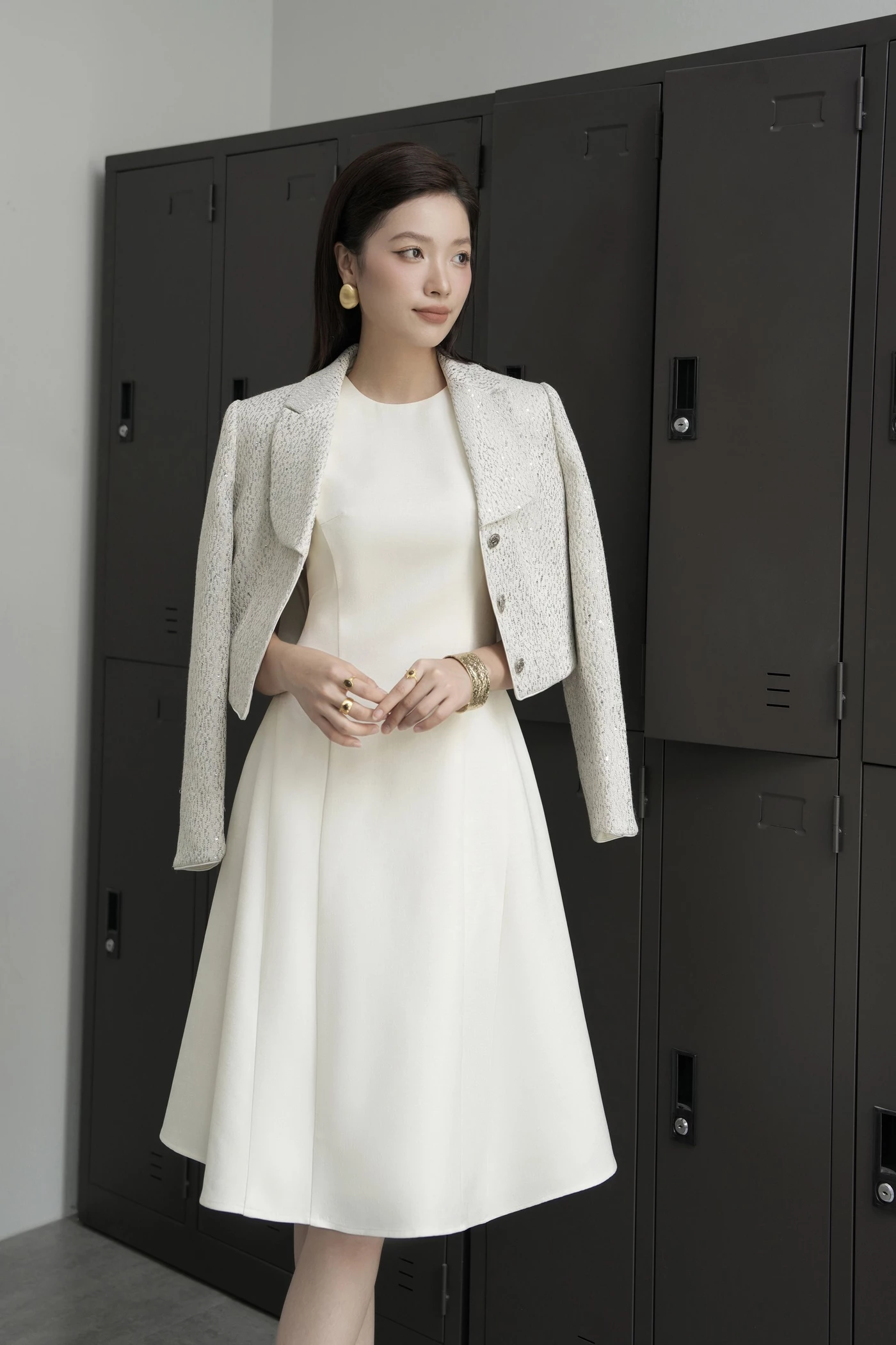 Áo khoác tweed Chic Modern