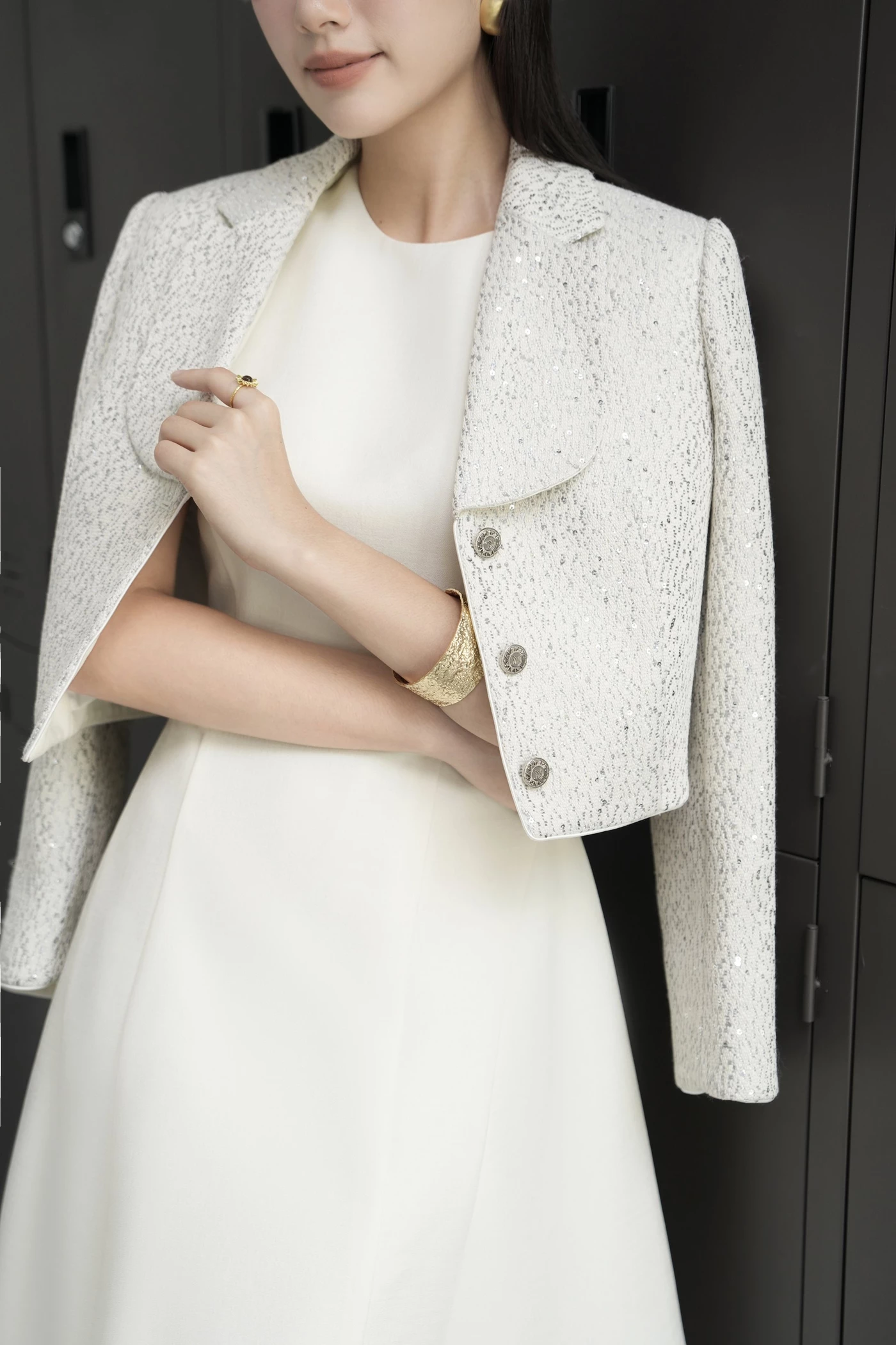 Áo khoác tweed Chic Modern