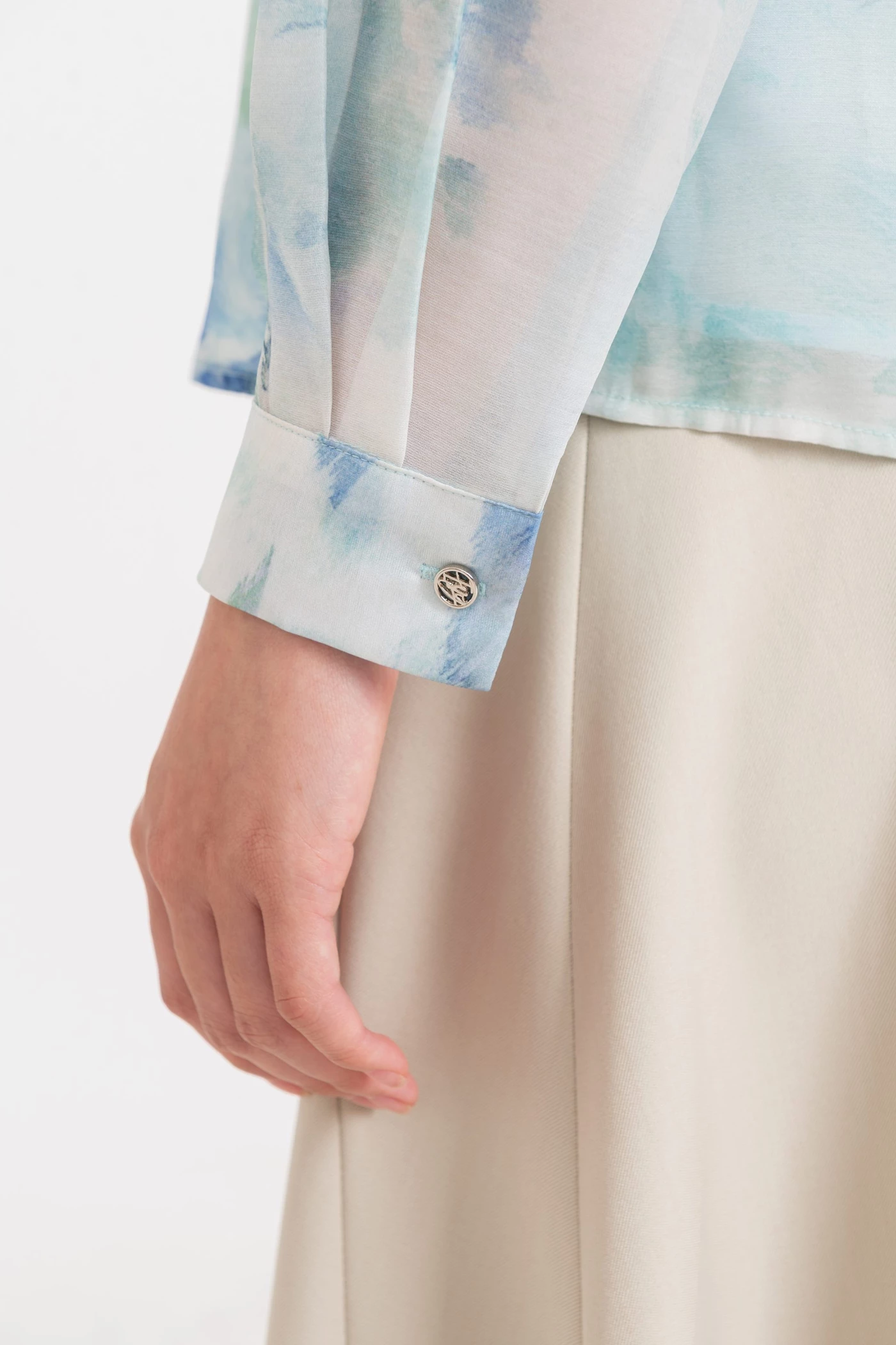 Áo sơ mi tơ Watercolor