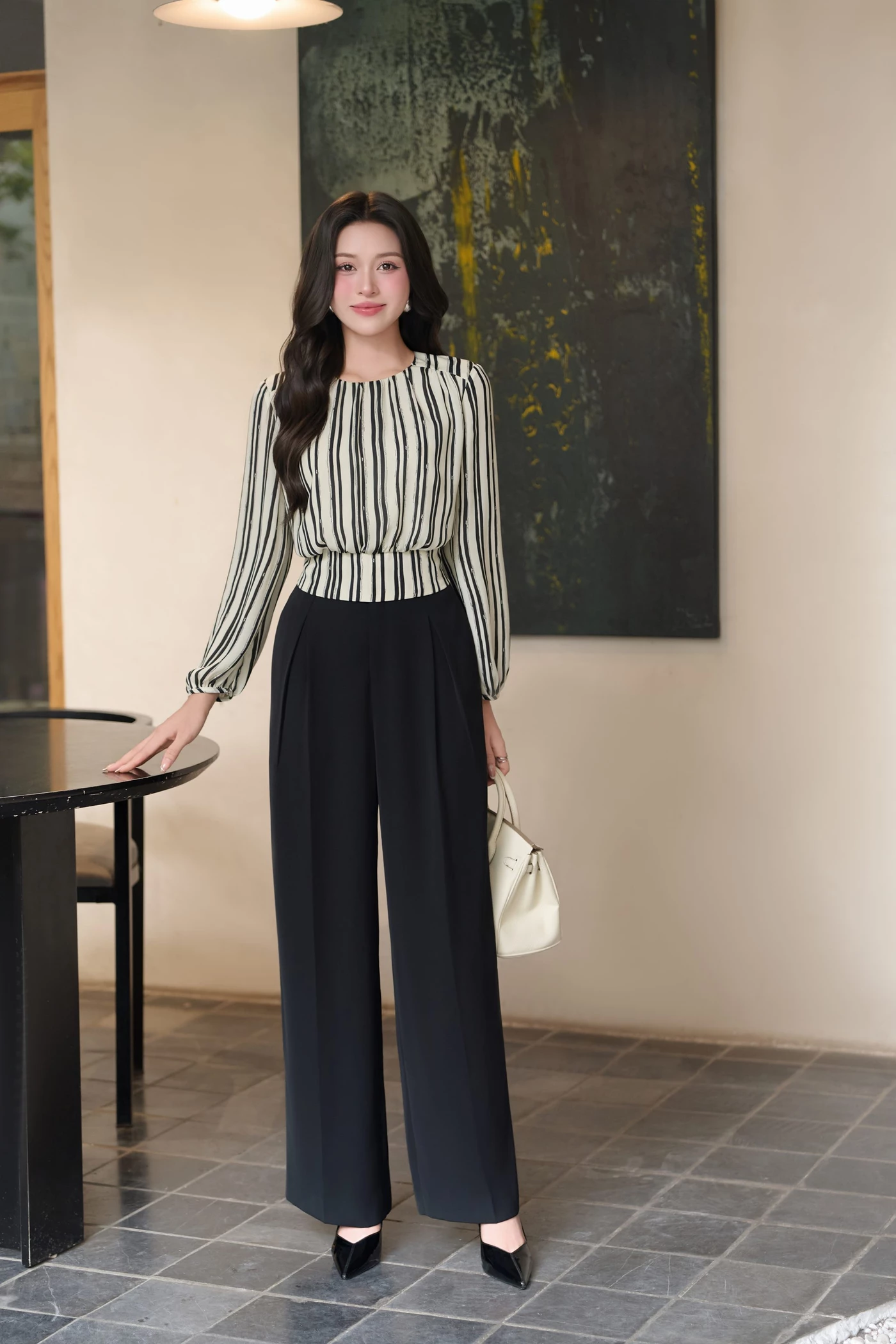 Quần tây Tuytsi Wide Leg