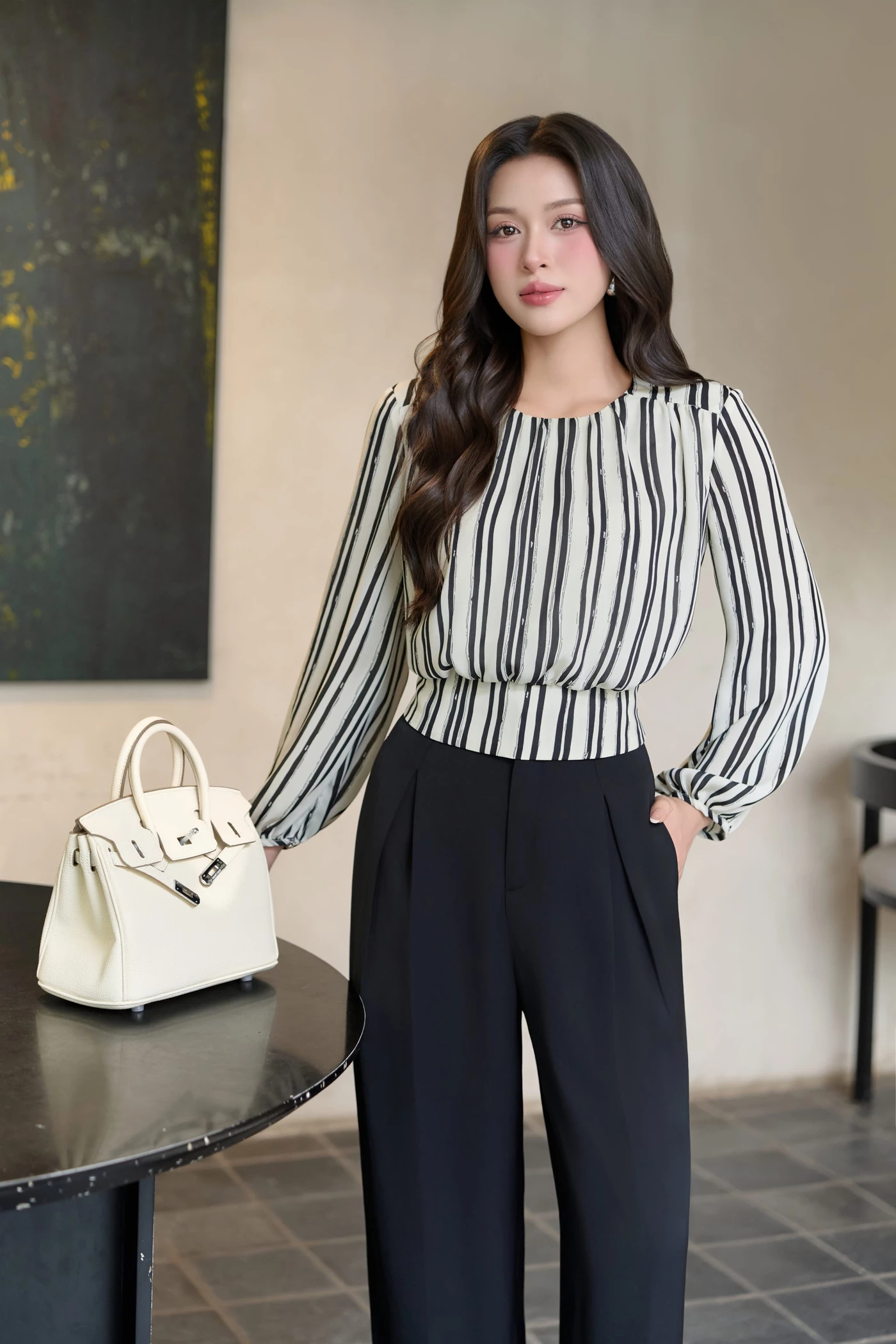 Quần tây Tuytsi Wide Leg
