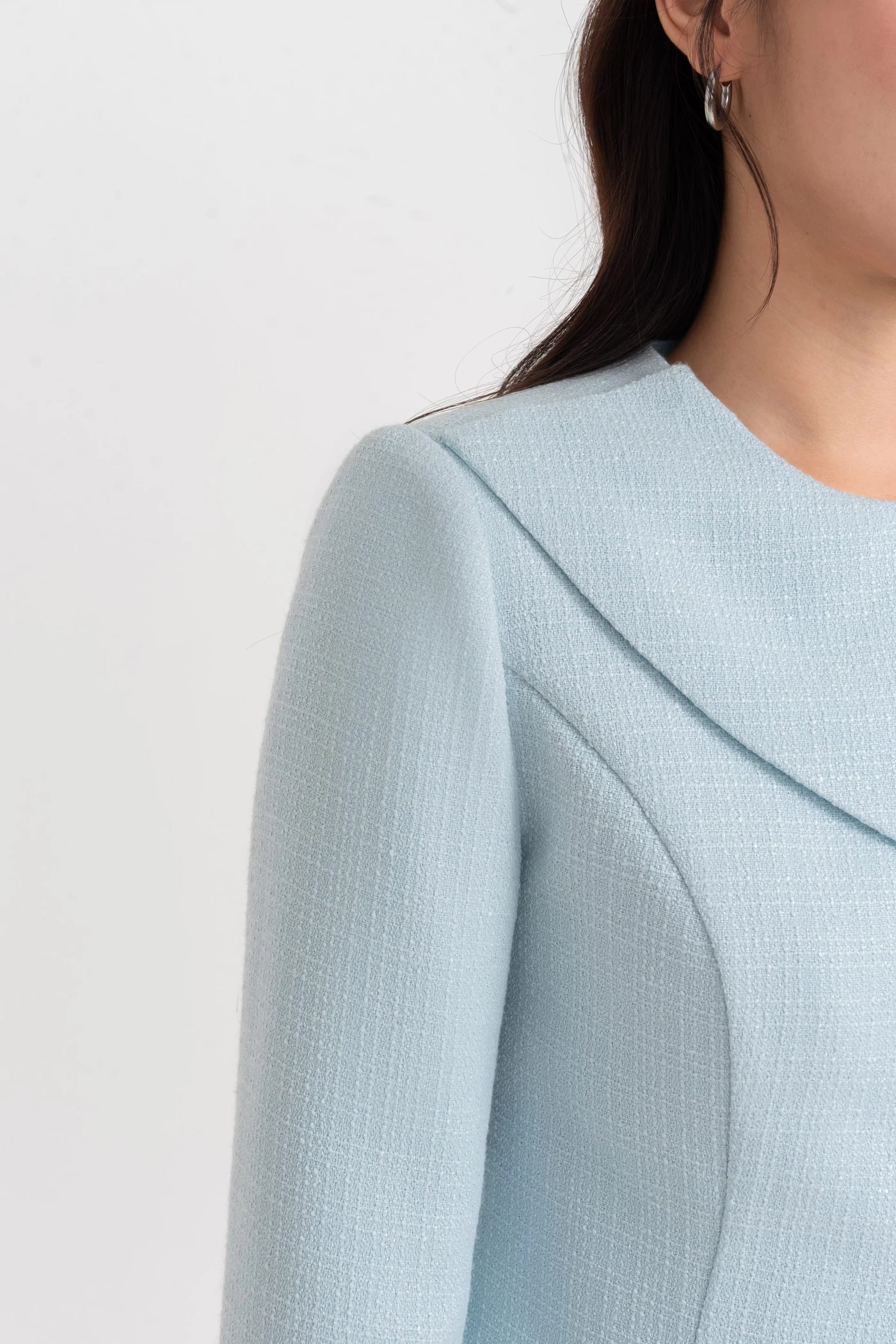 Áo vest Tweed Sunlit Blue